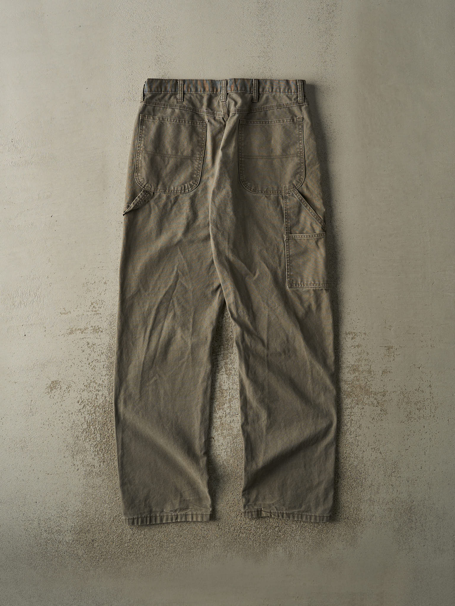 Vintage 90s Dark Green Rustler Carpenter Pants (34x33)