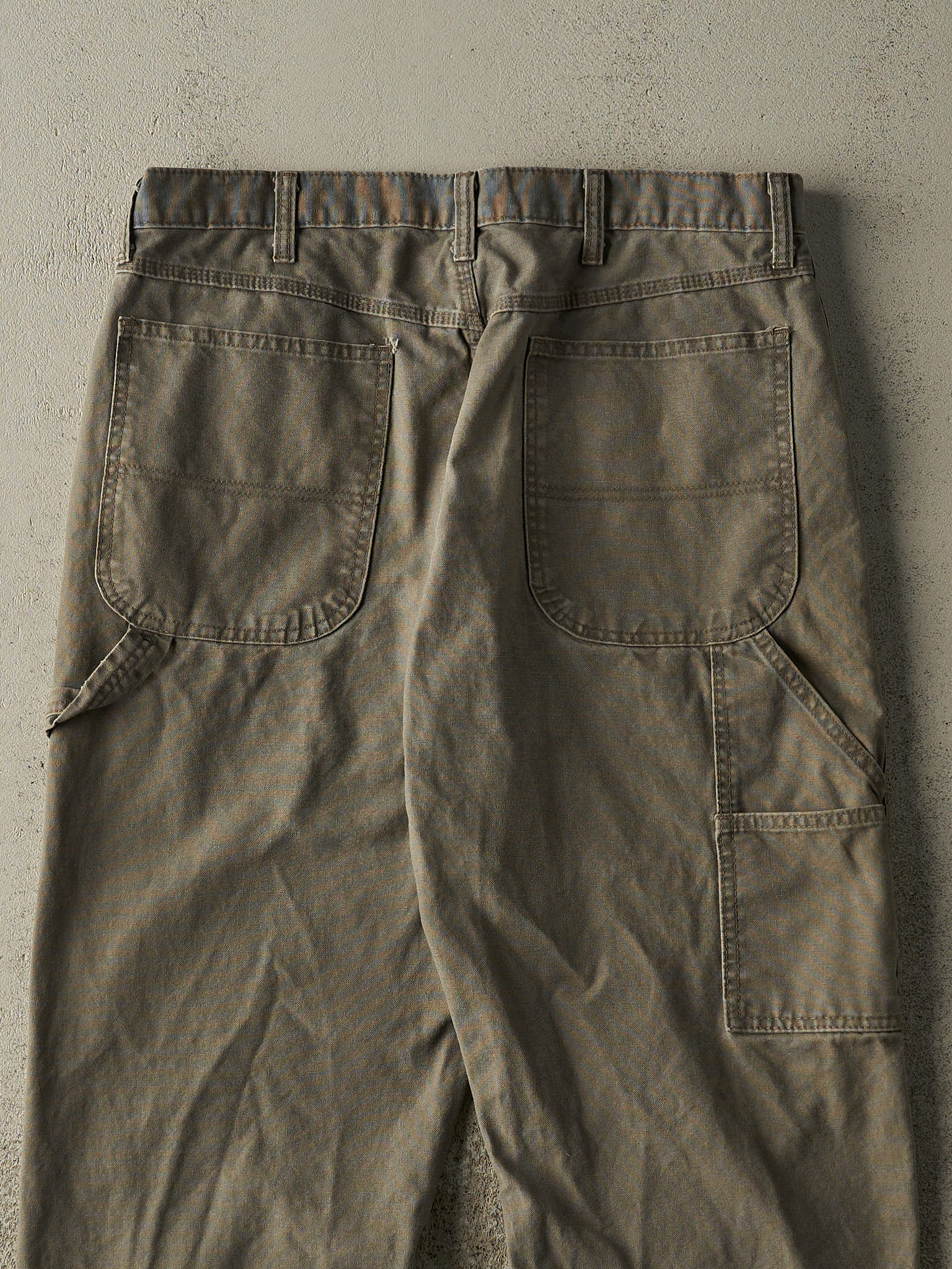 Vintage 90s Dark Green Rustler Carpenter Pants (34x33)