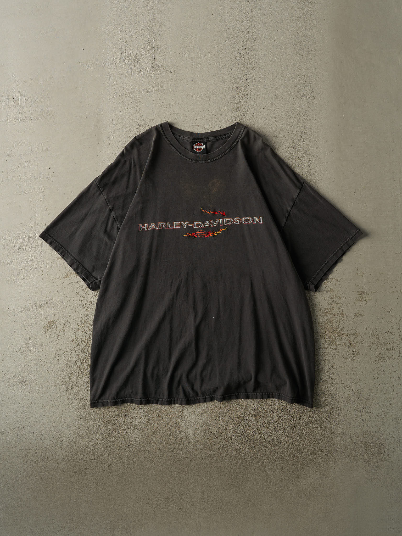 Vintage 01' Faded Black Du Bois, PA Harley Davidson Tee (XL/XXL)