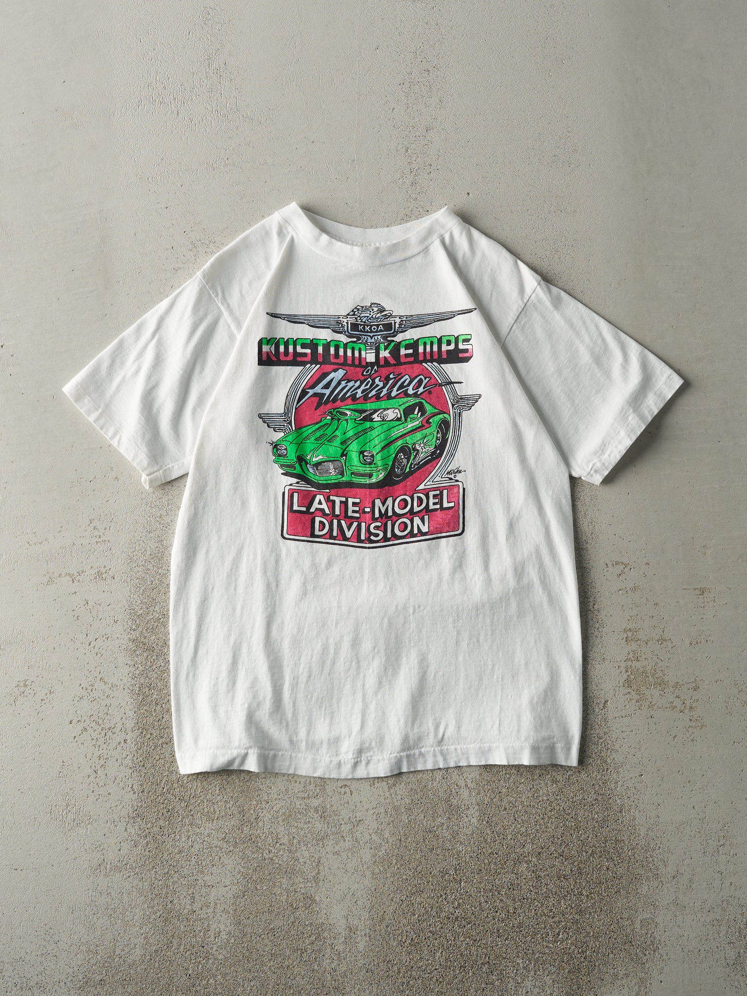 Vintage 90s White Kustom Kemps Single Stitch Tee (S)