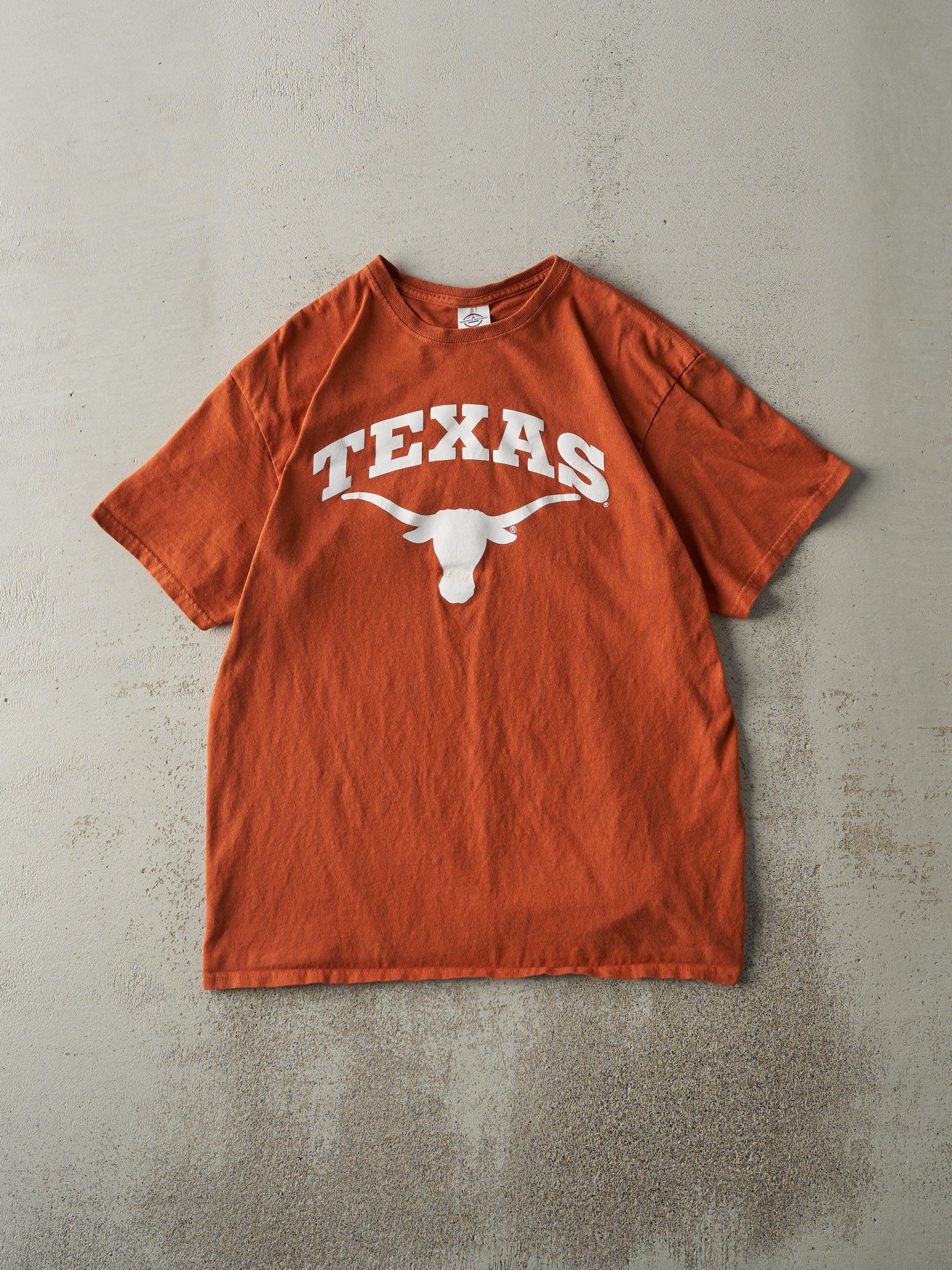 Vintage Y2K Orange University of Texas Long Horns Tee (M)