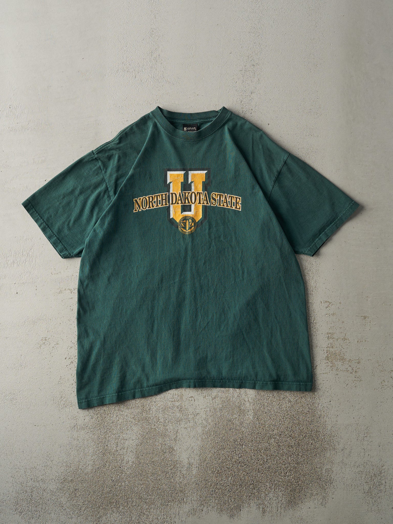 Vintage 90s Forest Green North Dakota State University Tee (L)