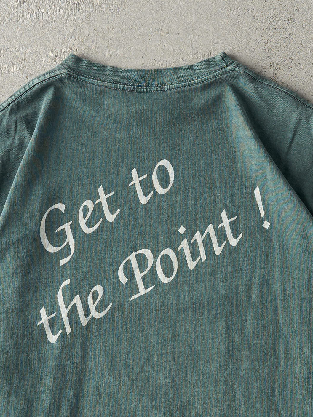 Vintage 90s Washed Green Cooper Point Muskoka Single Stitch Tee (L)