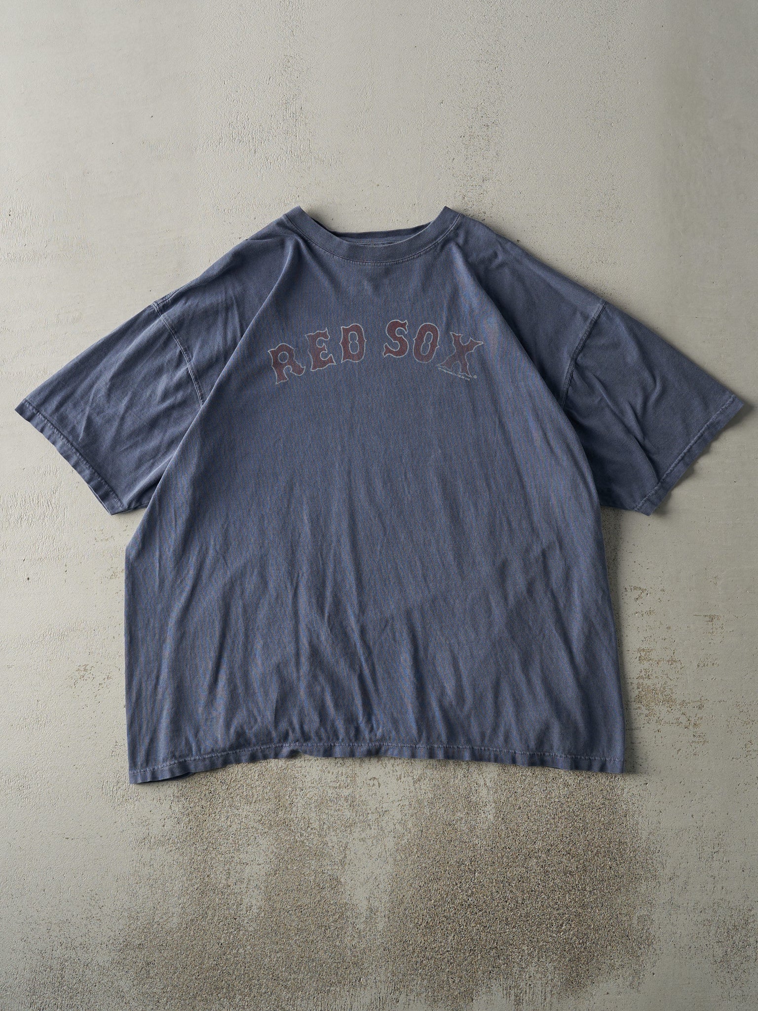 Vintage 08' Washed Slate Blue Boston Red Sox Tee (XL)