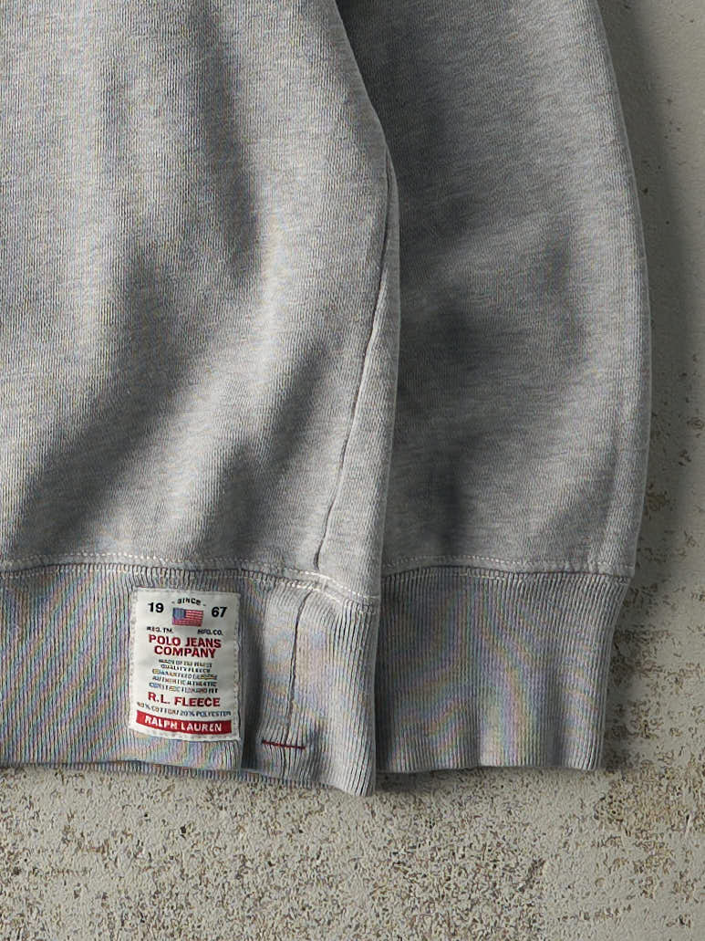 Vintage Y2K Grey Polo Jeans Crewneck (S/M)