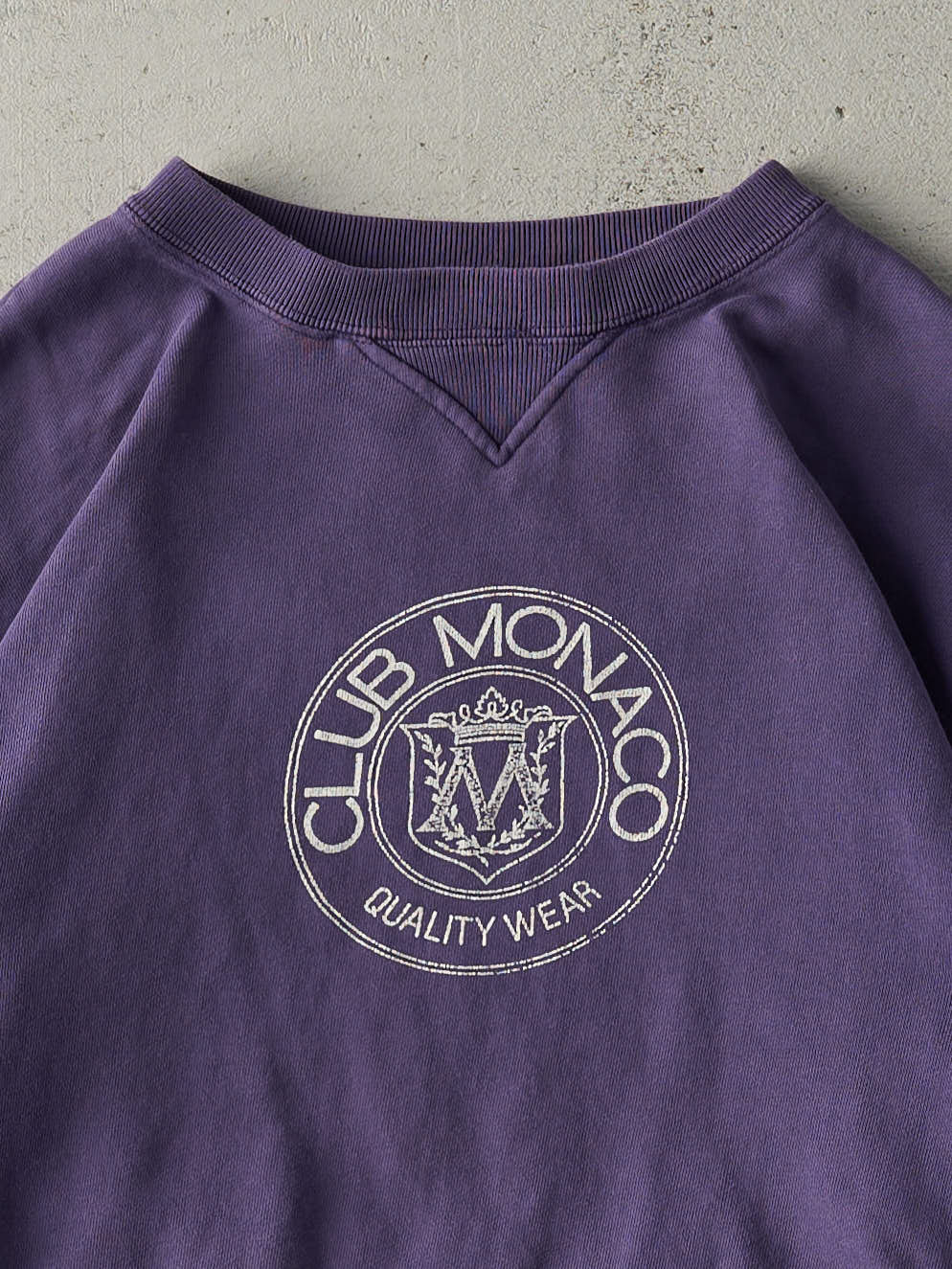 Vintage 90s Purple Club Monaco Boxy Crewneck (M)