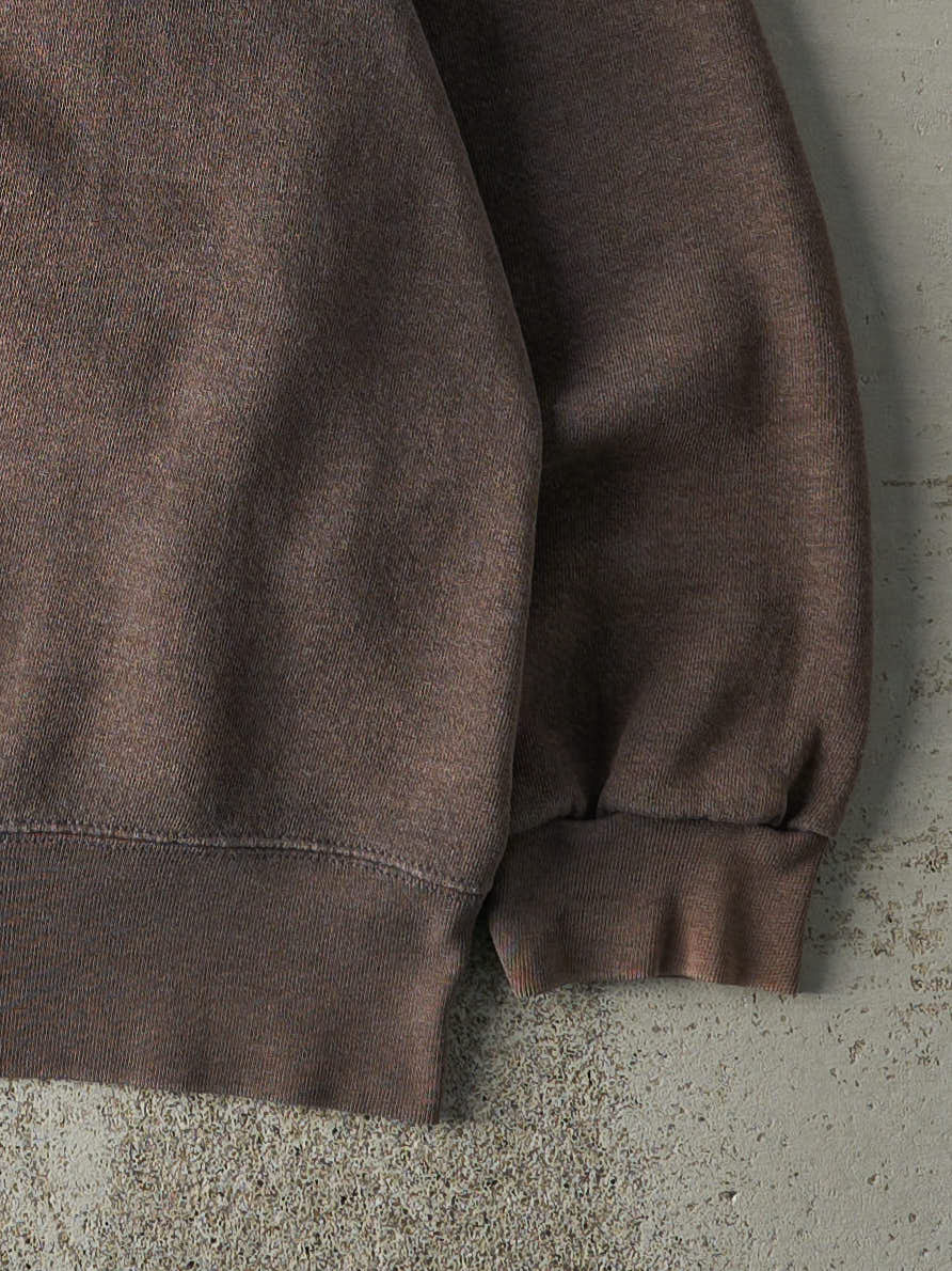 Vintage 90s Washed Brown Blank Crewneck (L/XL)