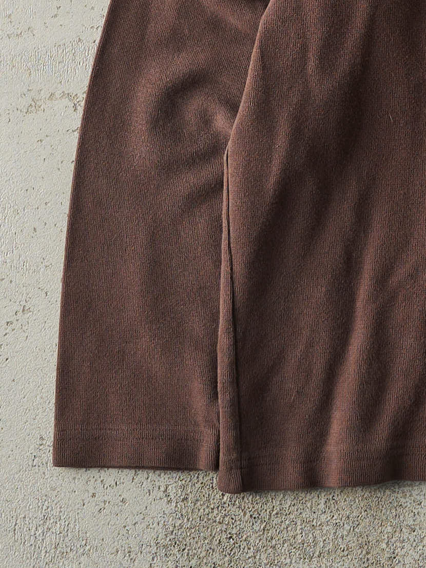 Vintage Y2K Brown Tommy Hilfiger Thermal Long Sleeve (S/M)