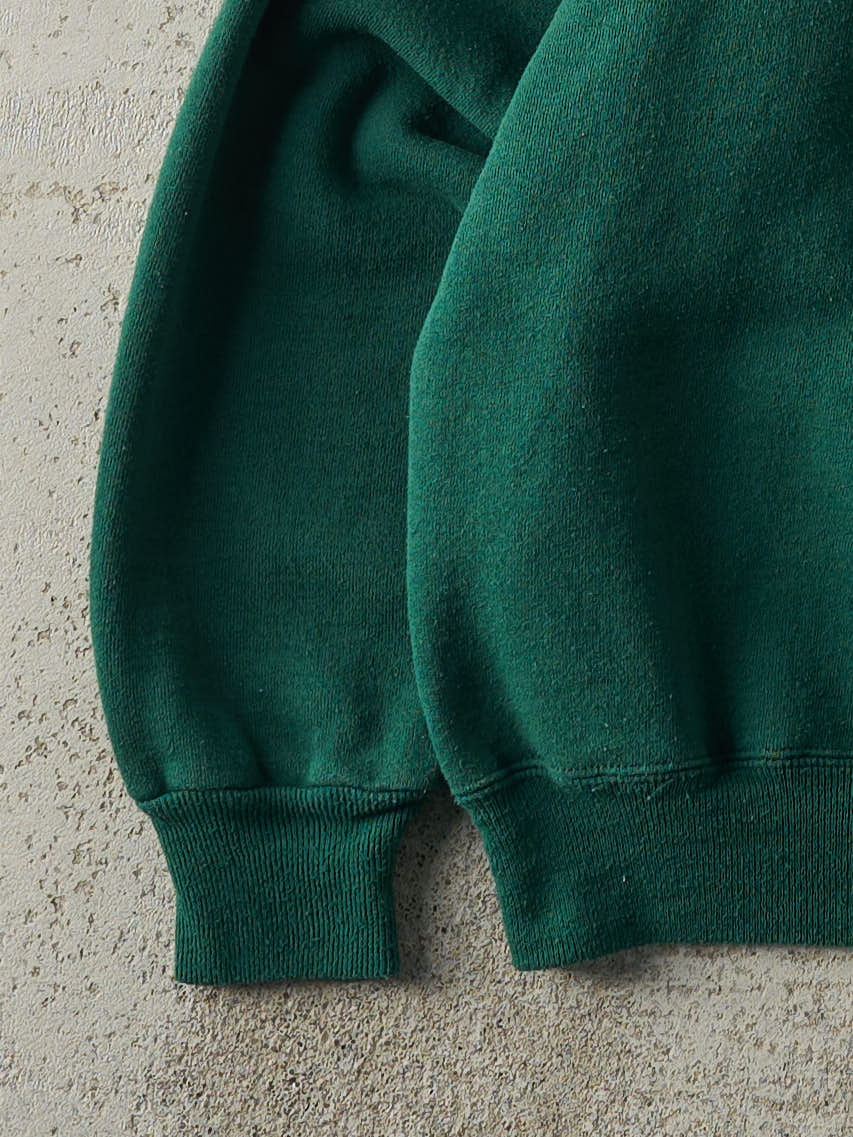 Vintage 90s Green Blank Crewneck (M)