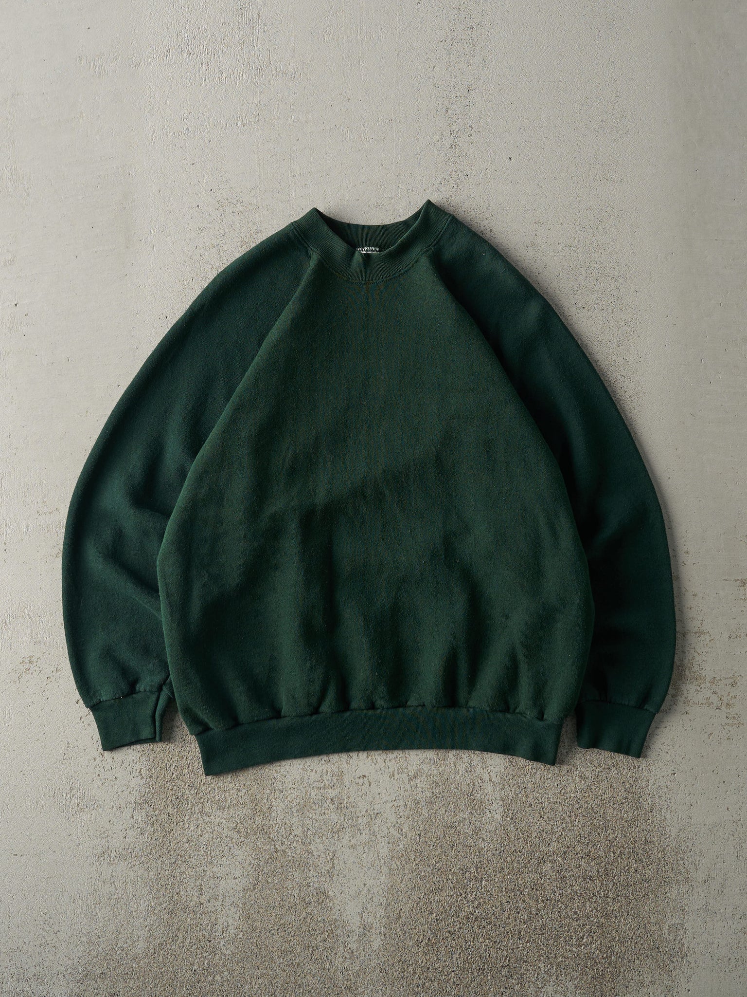 Vintage 80s Forest Green Blank Crewneck (M)