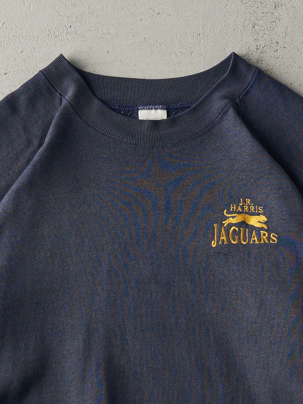 Vintage 80s Faded Navy J.R. Harris Jaguars Embroidered Crewneck (L)