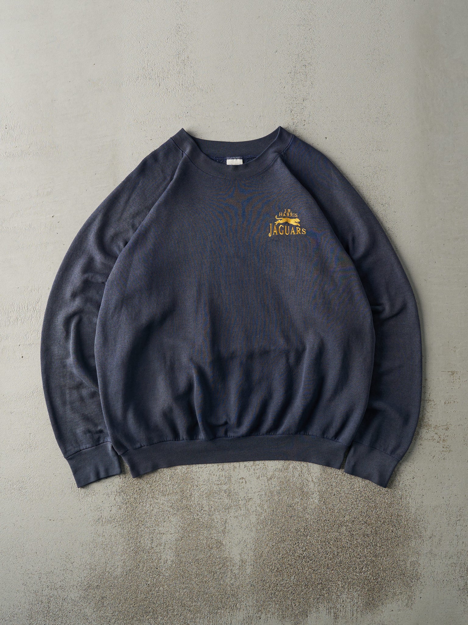 Vintage 80s Faded Navy J.R. Harris Jaguars Embroidered Crewneck (L)