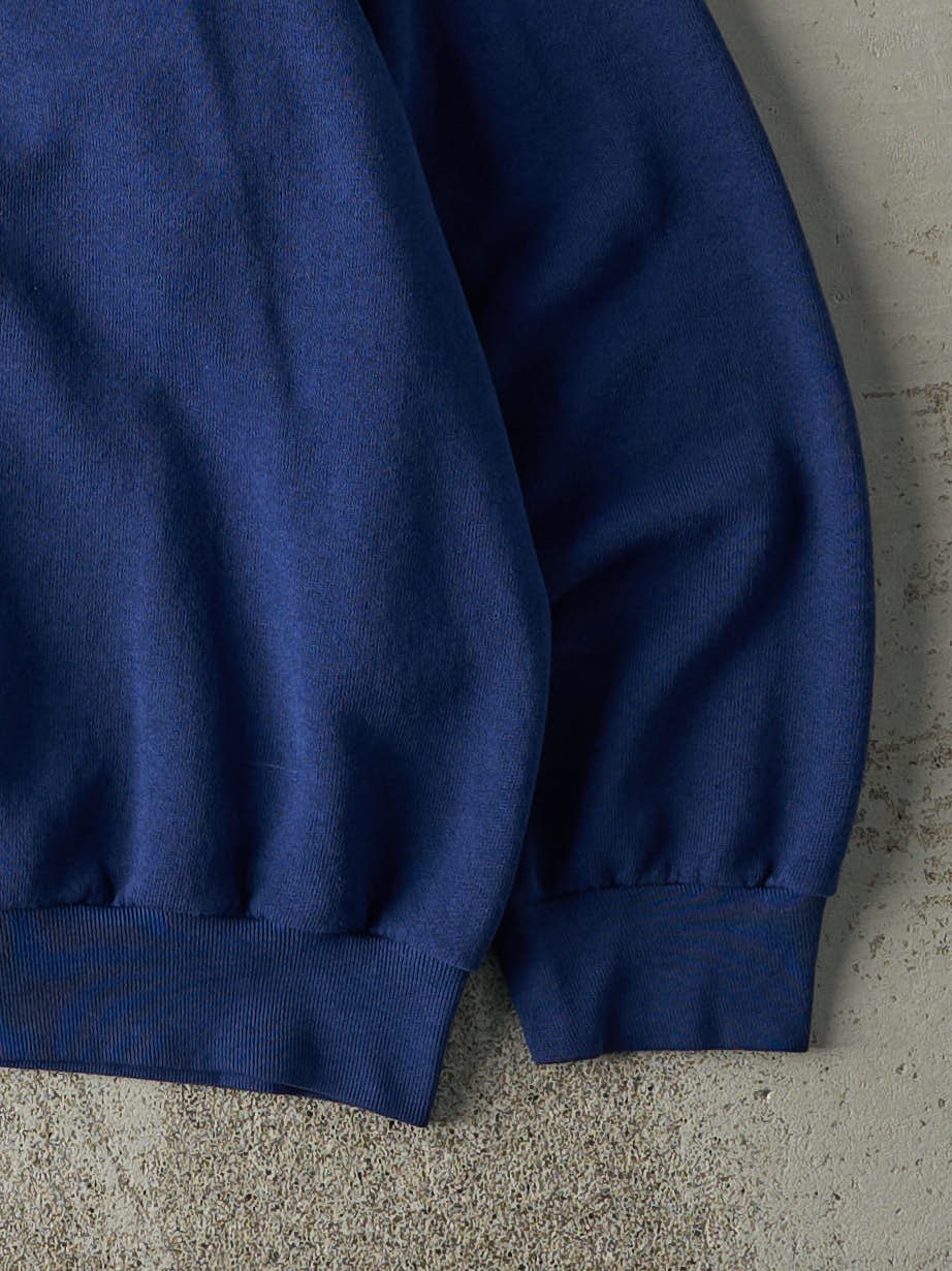 Vintage 80s Royal Blue Blank Crewneck (L)