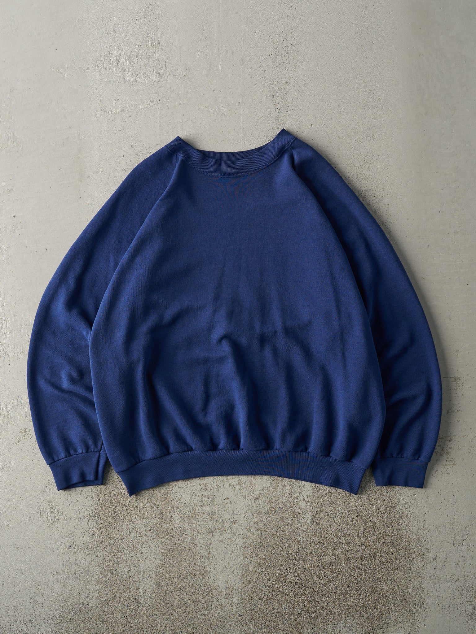 Vintage 80s Royal Blue Blank Crewneck (L)