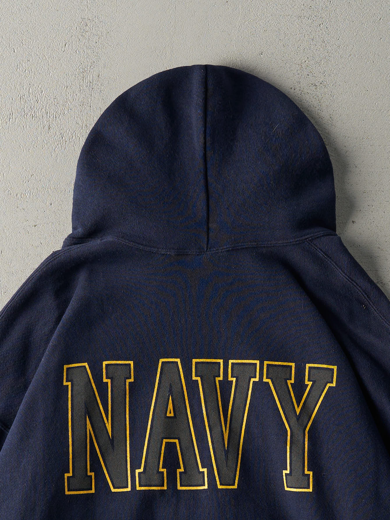 Vintage 90s Navy Blue United States Navy Hoodie (XL)