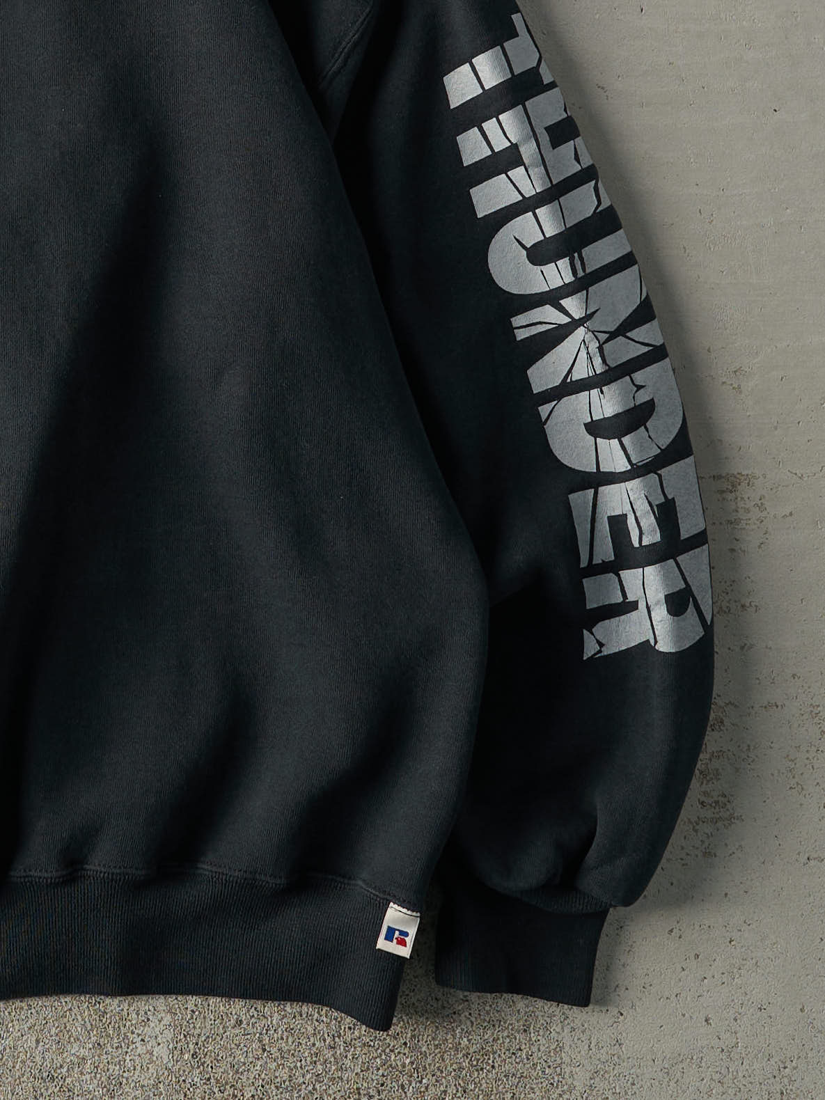 Vintage 90s Black Thunder Russell Athletic Crewneck (L)