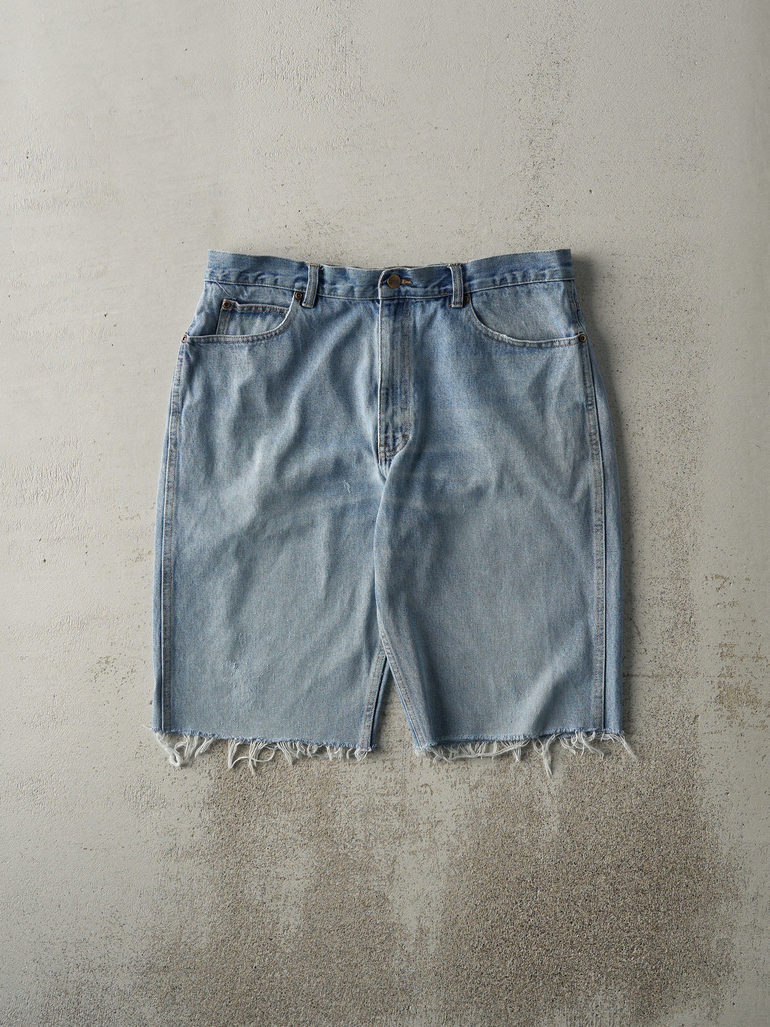 Vintage 90s Light Wash Penmans Cut Off Jean Shorts (35.5x12.5)