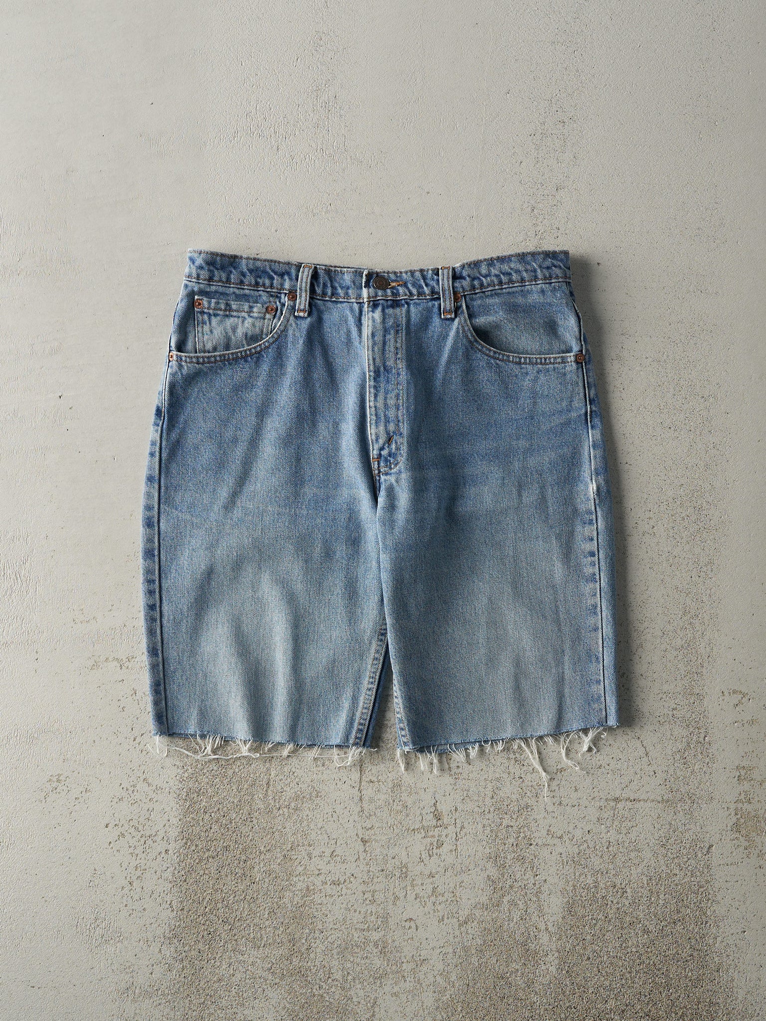 Vintage 90s Light Wash Levi's 512 Cut Off Jean Shorts (33.5x10)