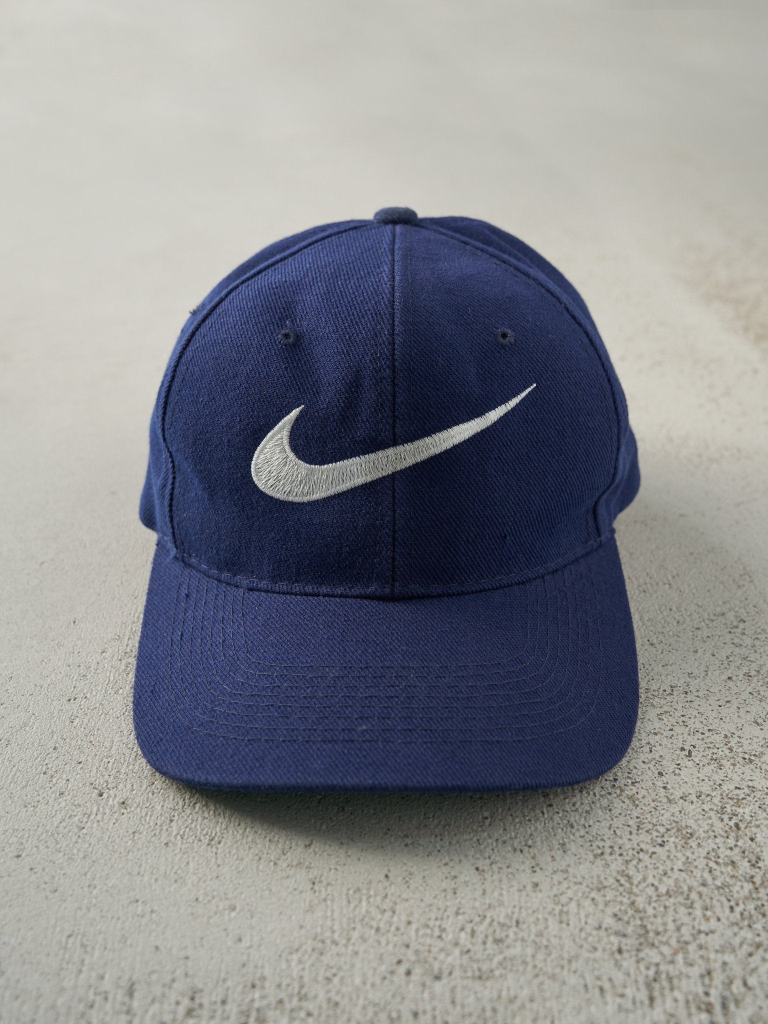 Vintage Y2K Blue Embroidered Nike Snapback Hat