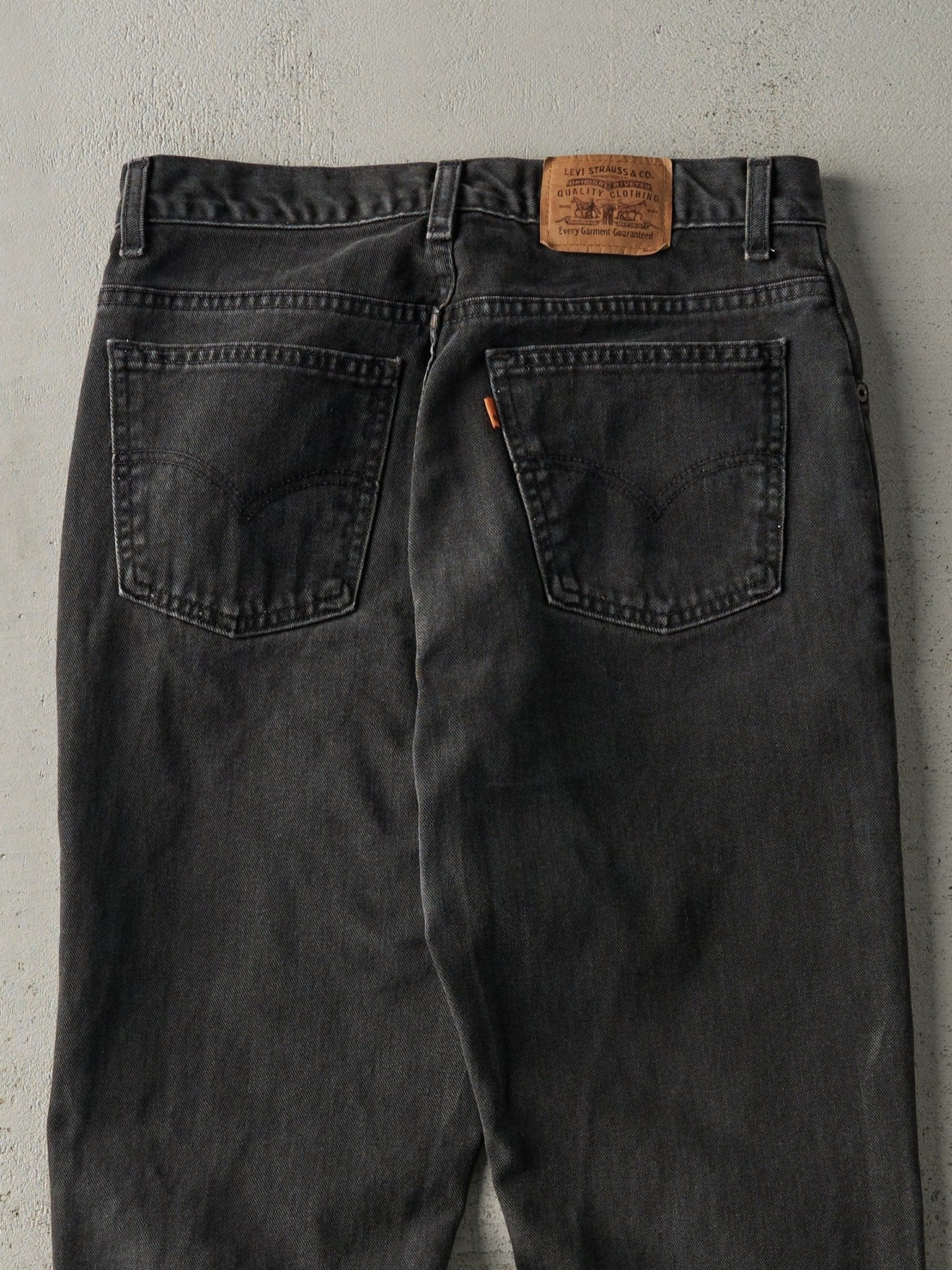 Vintage 90s Faded Black Levi's Orange Tab Denim Pants (30x28.5)