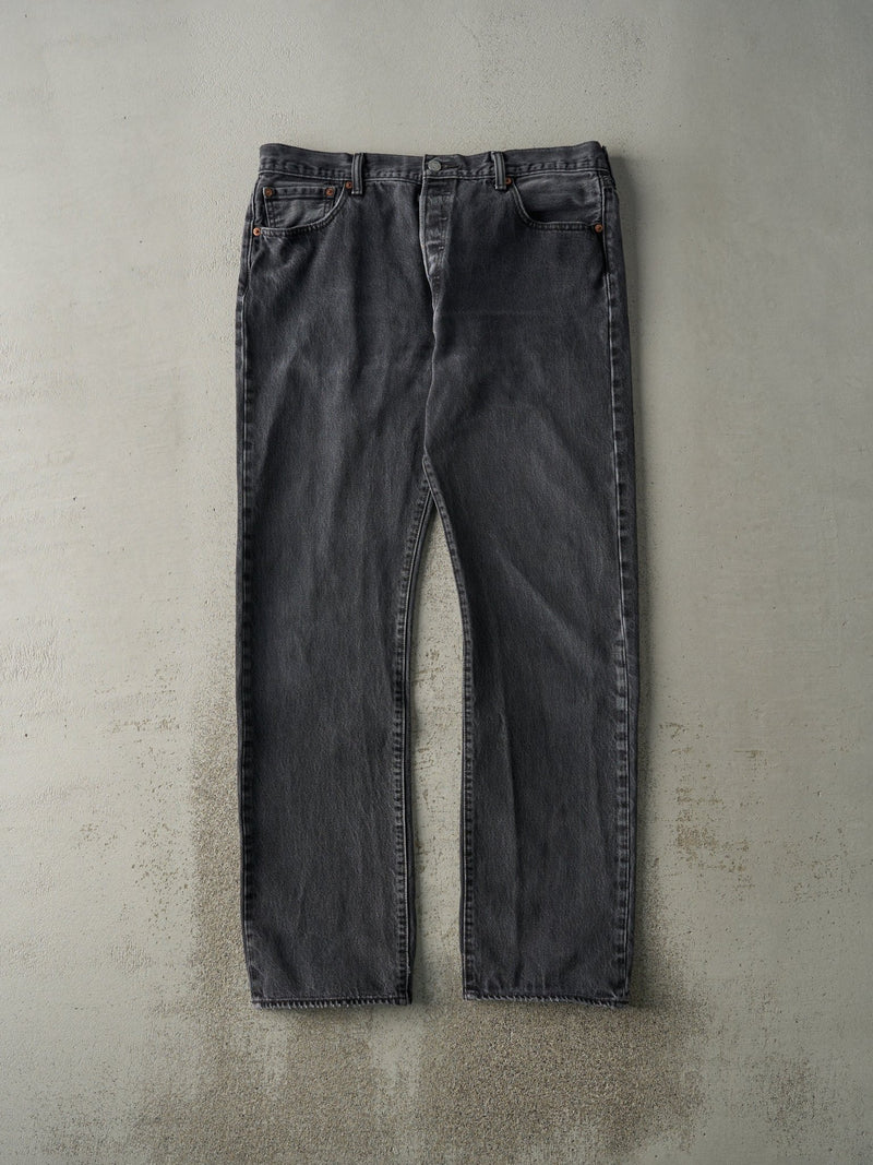 Vintage Y2K Faded Black Levi's 501 Denim Pants (36x32.5)