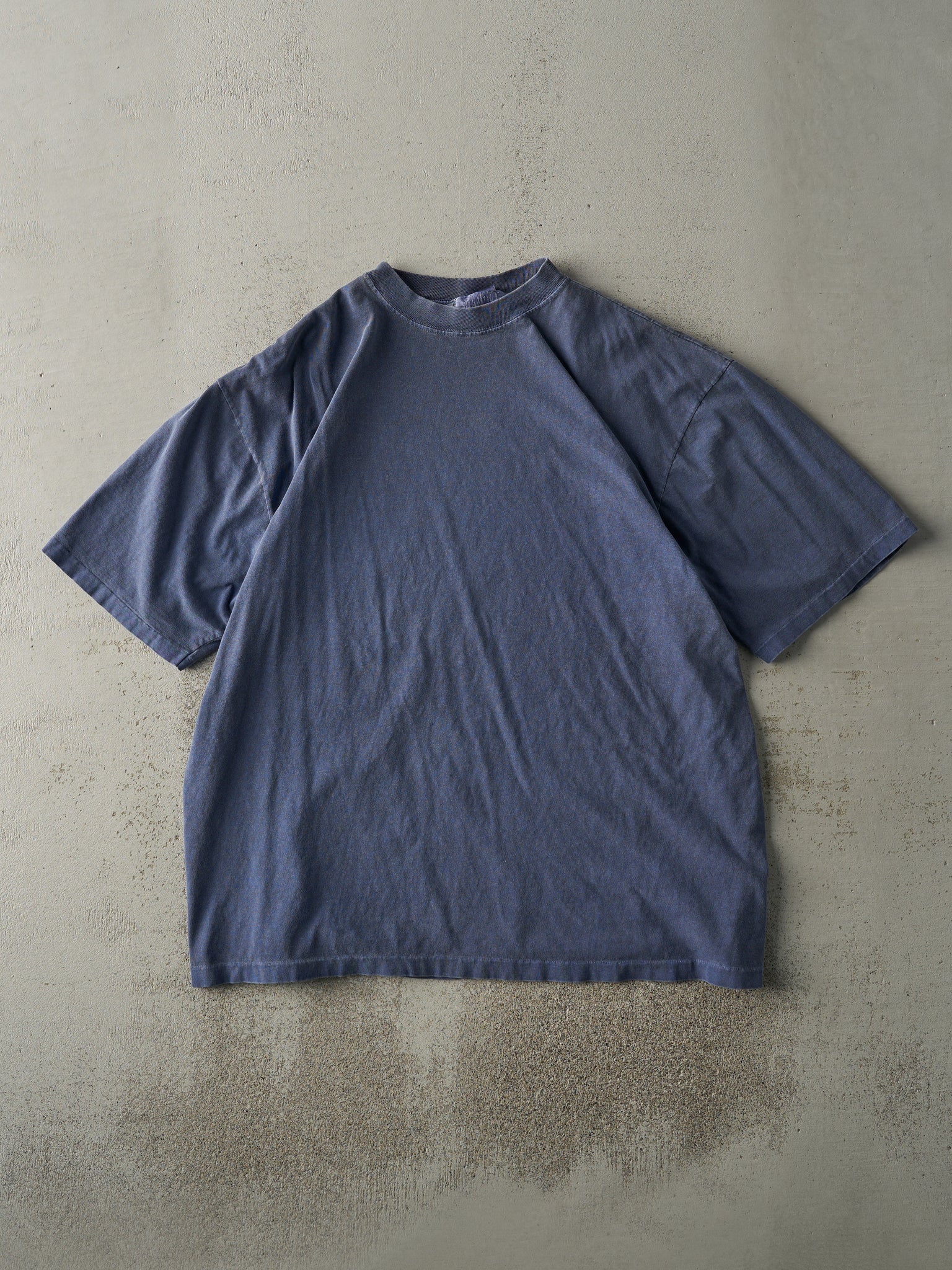 Vintage 90s Washed Navy Blue Denver Hayes Blank Tee (L)