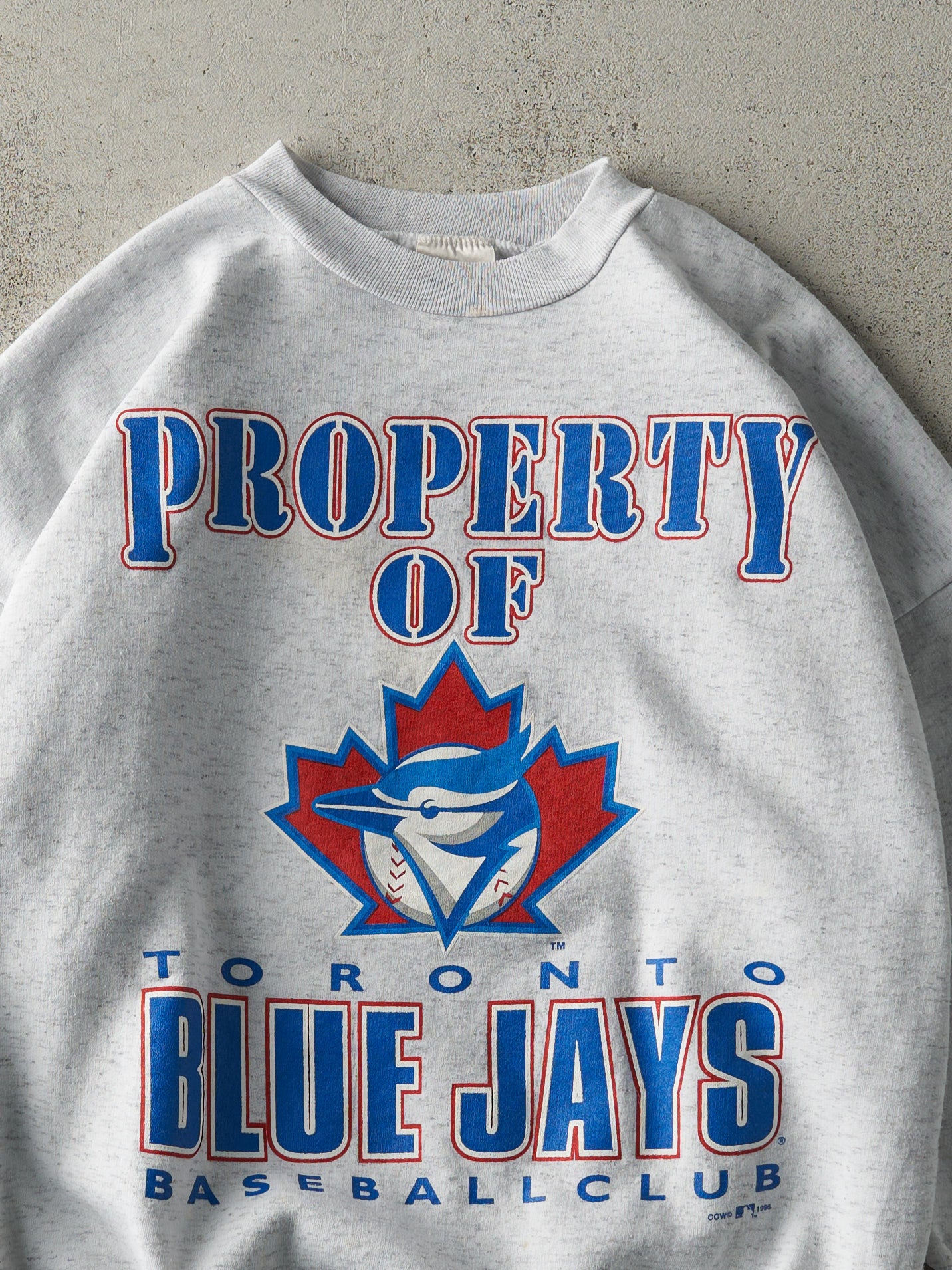 Vintage 96' Heather Grey Toronto Blue Jays Crewneck (M/L)