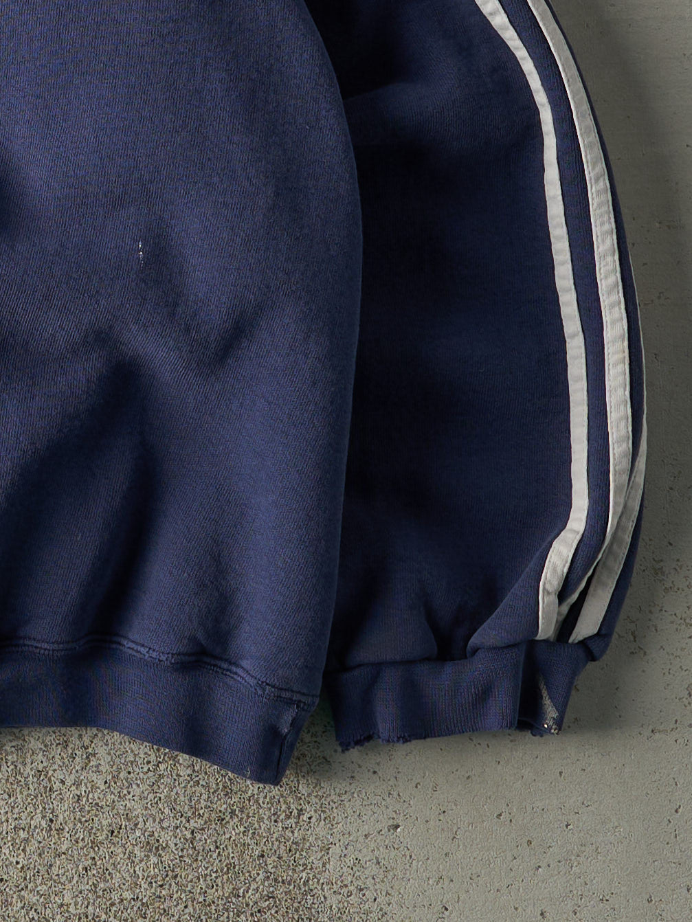 Vintage 90s Navy Blue Embroidered Adidas Boxy Crewneck (XL)