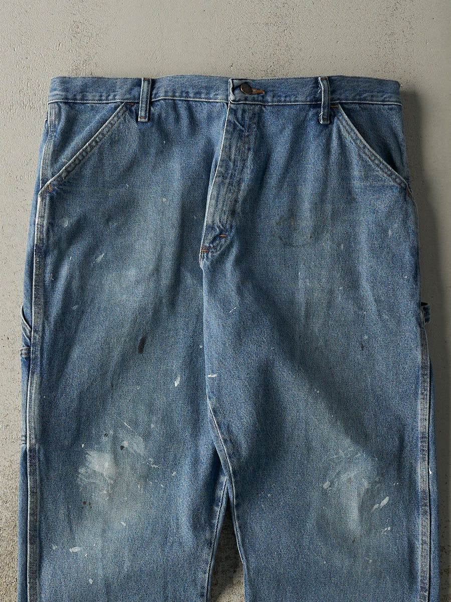 Vintage 90s Mid Wash Rustler Carpenter Jeans (38x32)