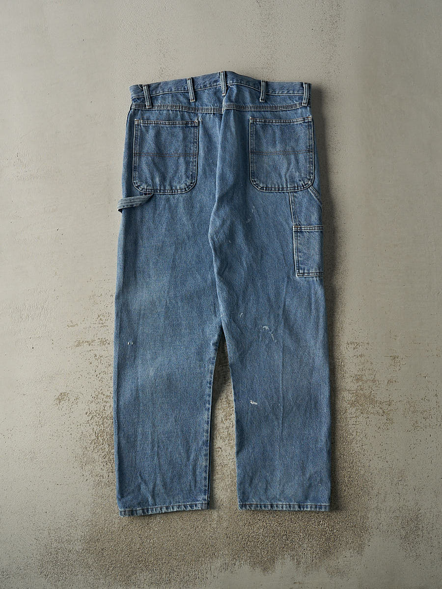 Vintage 90s Mid Wash Rustler Carpenter Jeans (38x32)