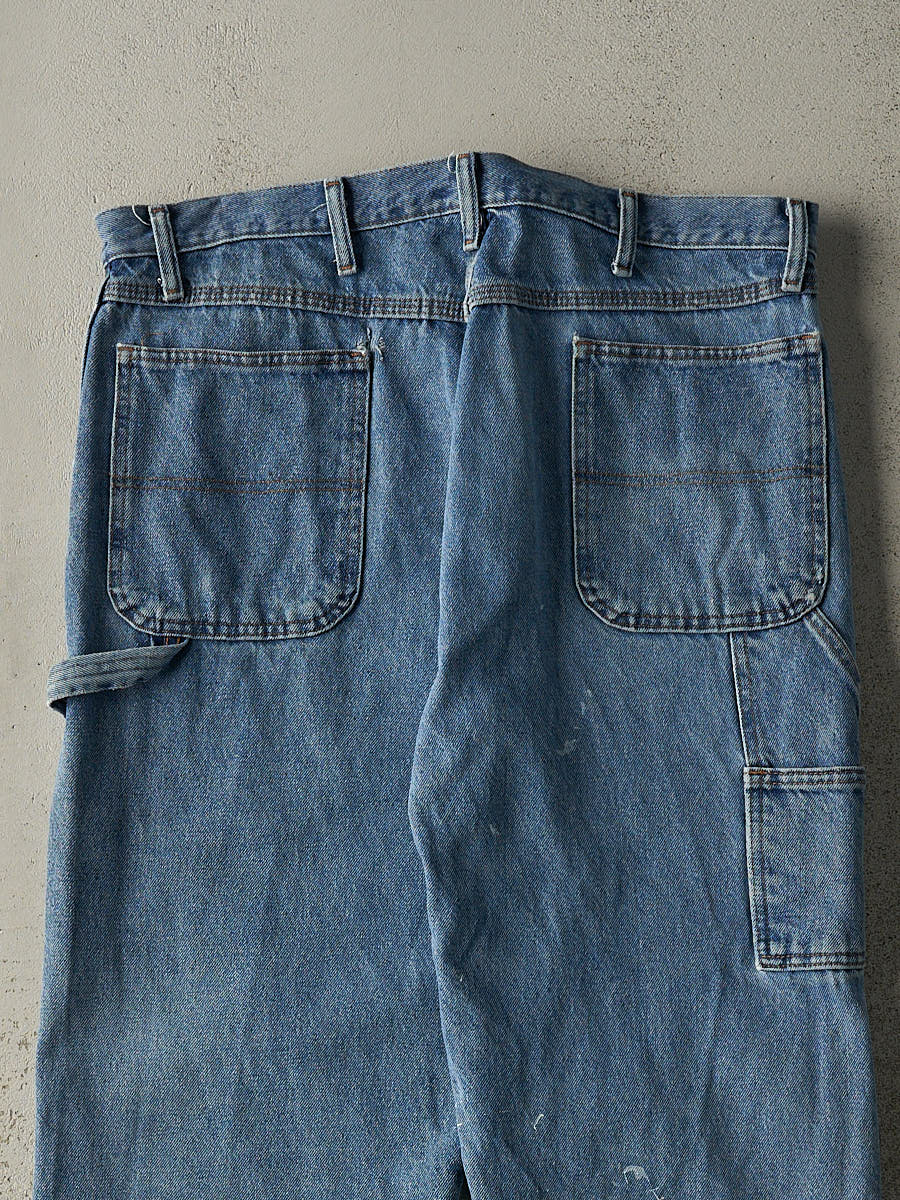 Vintage 90s Mid Wash Rustler Carpenter Jeans (38x32)