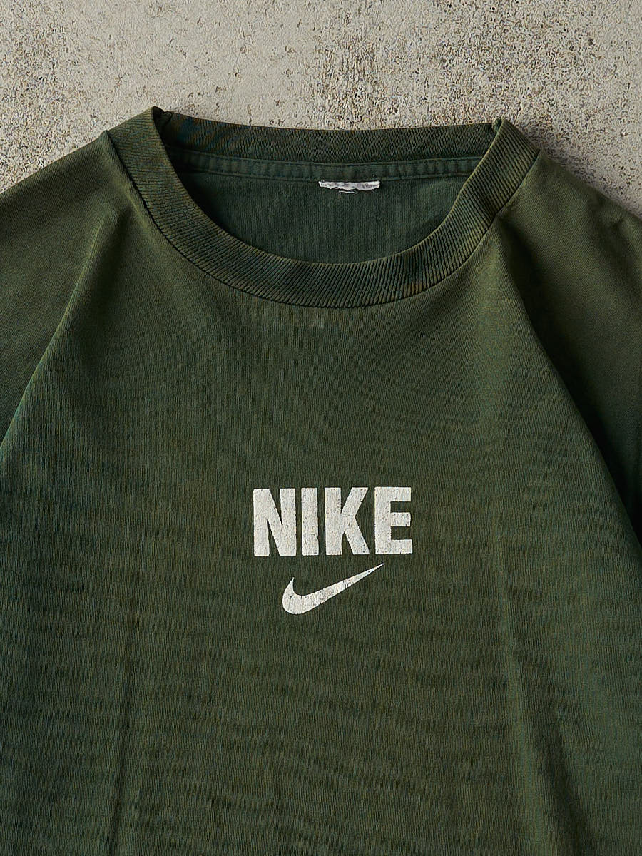 Vintage 90s Sun Faded Green Nike Tee (L/XL)