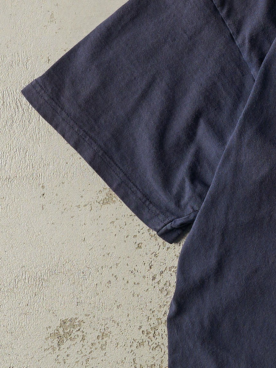 Vintage Y2K Navy Blue Nike Swoosh Embroidered Tee (XL/XXL)