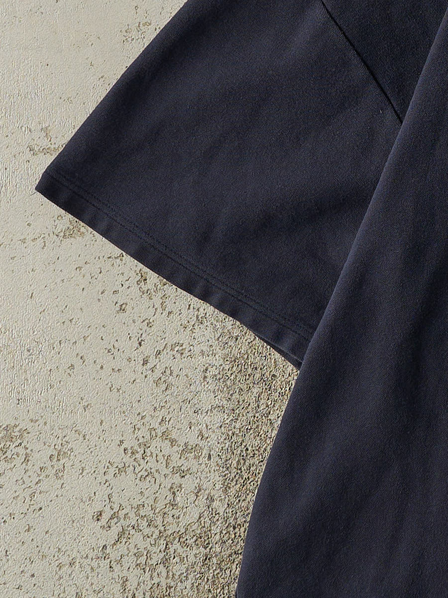 Vintage Y2K Navy Blue Polo Ralph Lauren Logo Tee (L/XL)