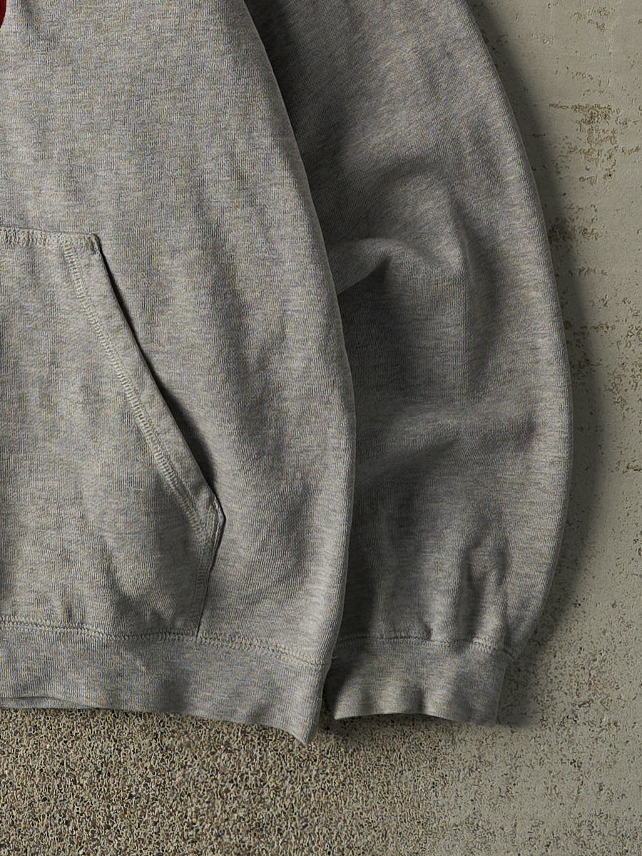 Vintage Y2K Grey Adidas Embroidered Logo Hoodie (L)