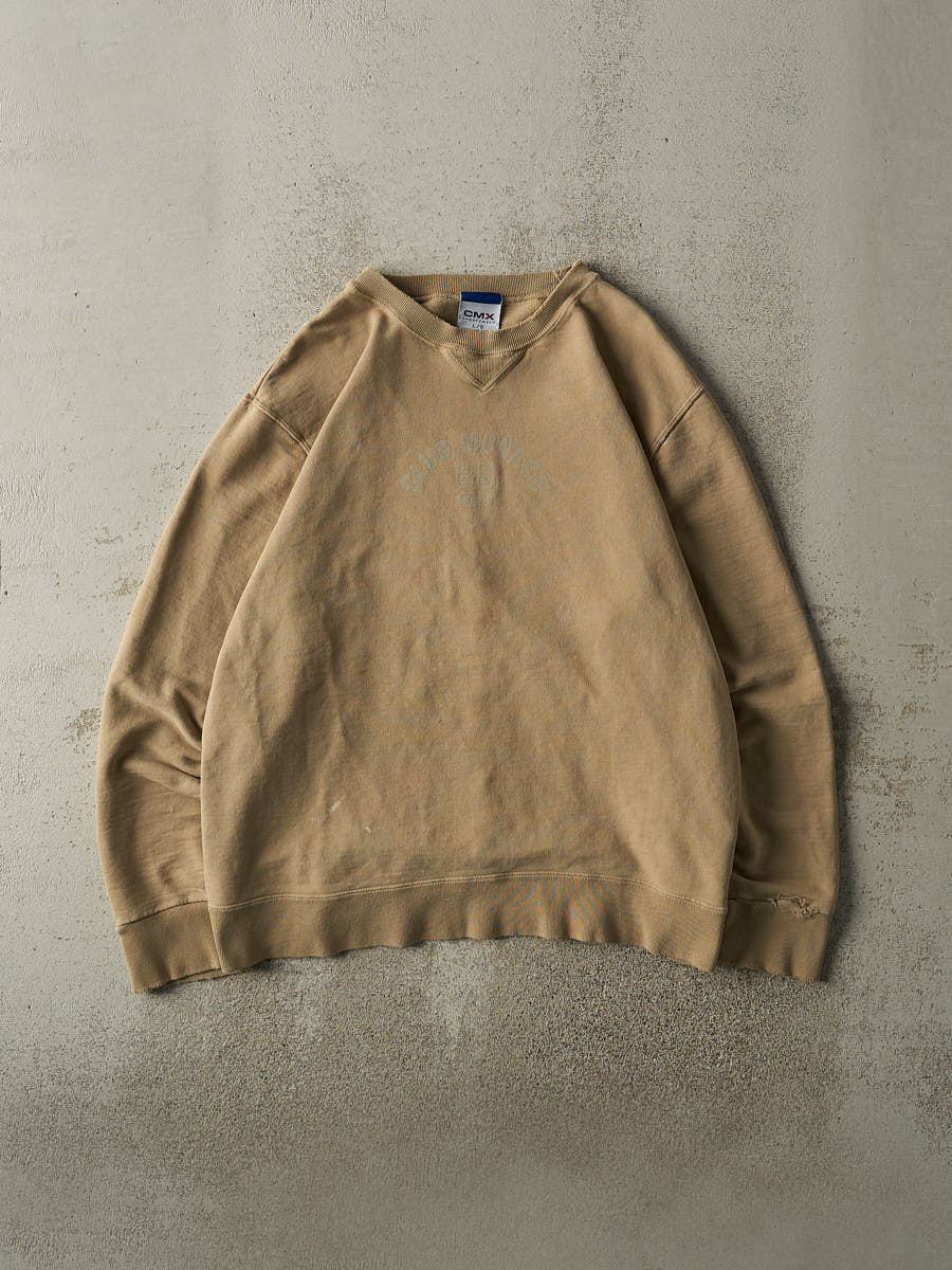 Vintage 90s Beige Club Monaco Sport Crewneck (L/XL)