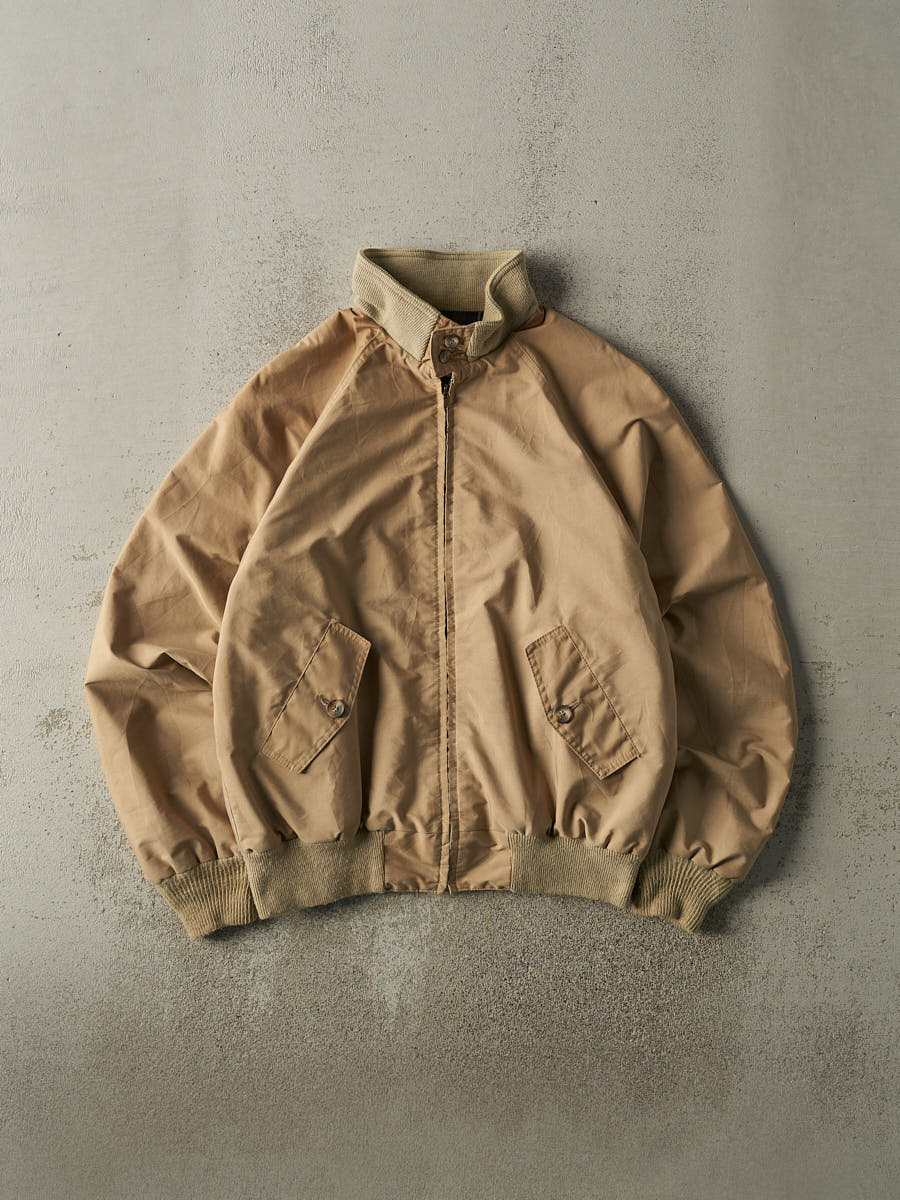 Vintage 80s Beige Harrington Jacket (L)
