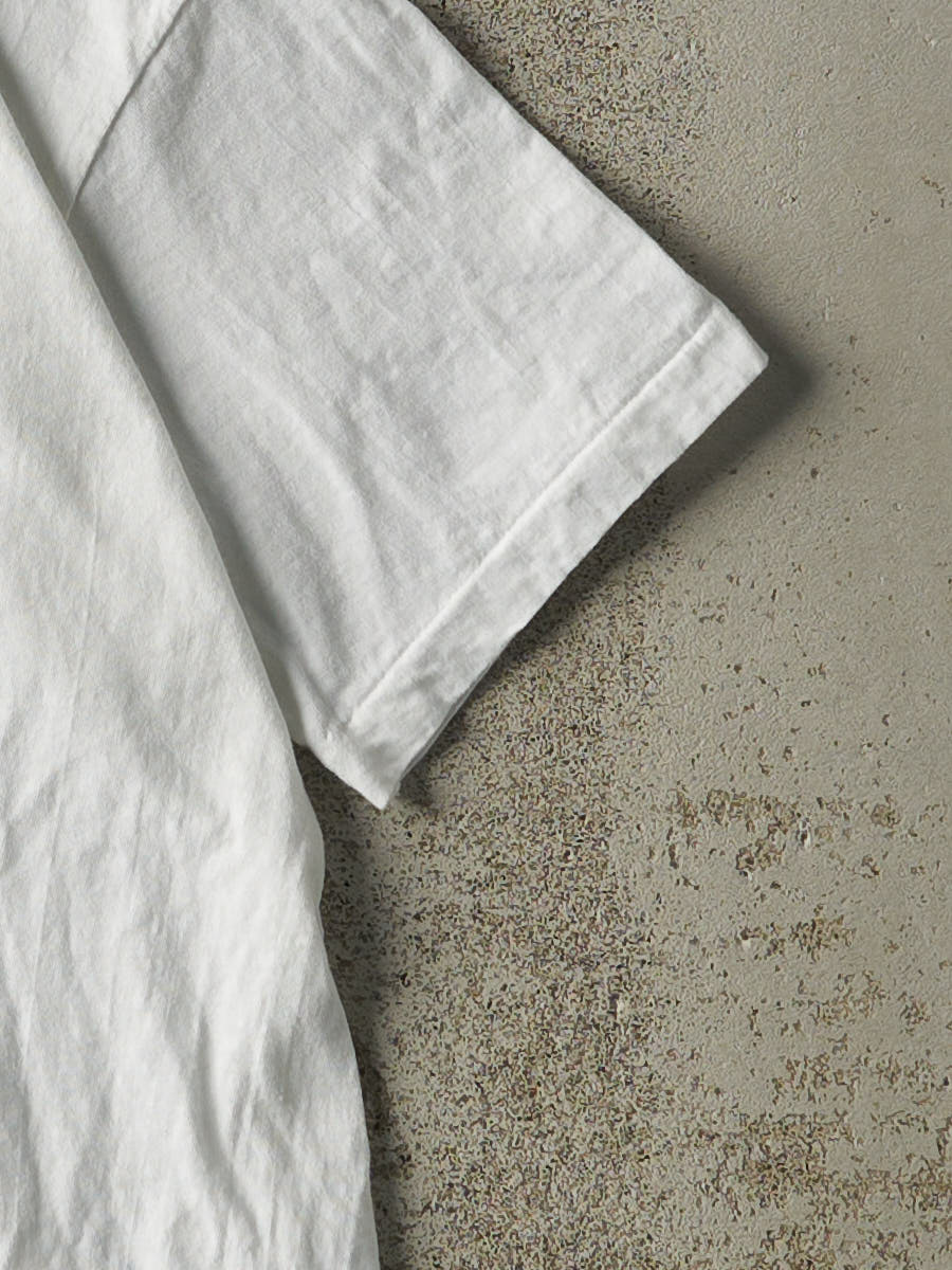 Vintage 80s White Blank Tee (S/M)