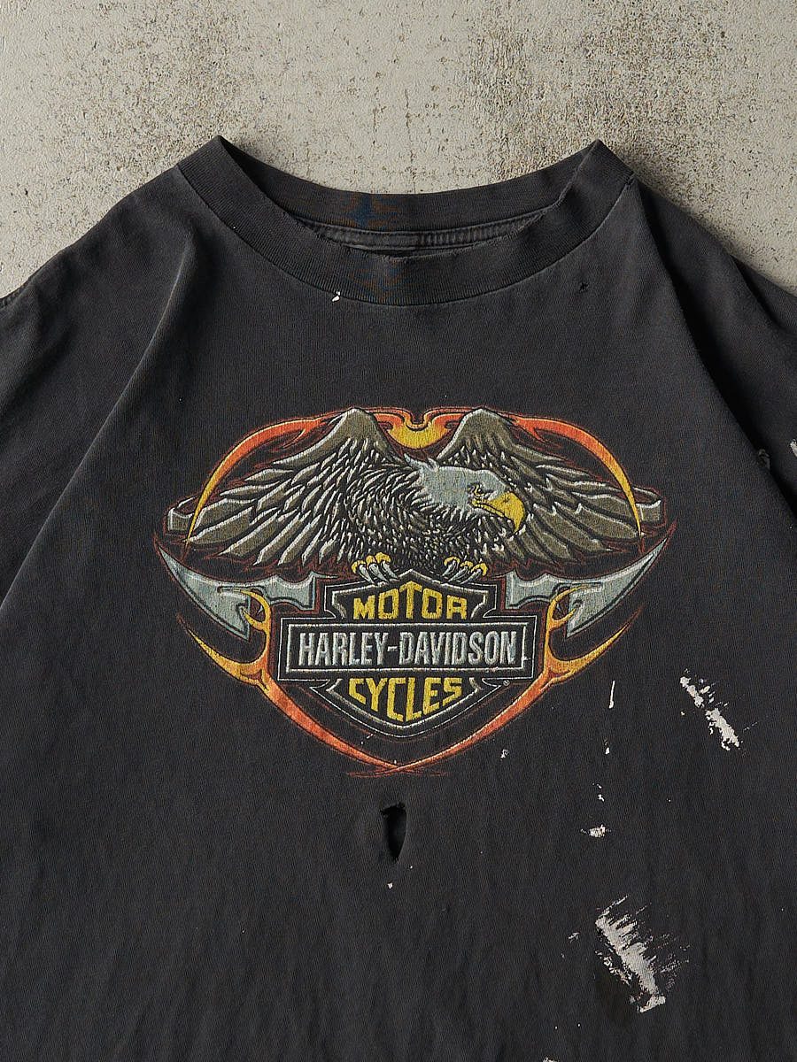 Vintage 99' Faded Black Milwaukee WI Harley Davidson Tee (XL/XXL)