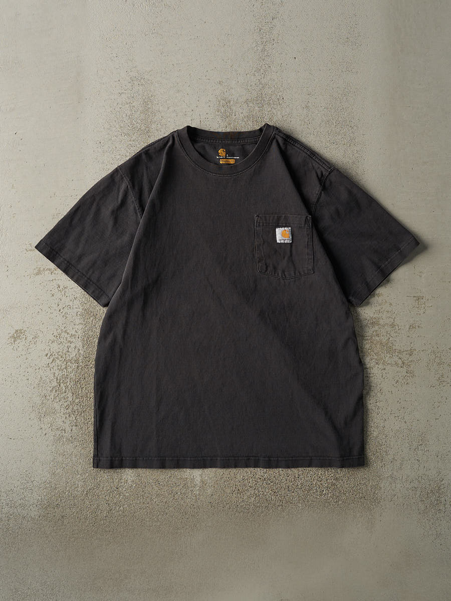 Vintage Y2K Faded Black Carhartt Pocket Tee (L/XL)
