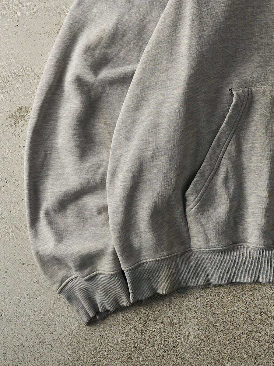 Vintage Y2K Grey Adidas Embroidered Logo Hoodie (XXL/XXXL)