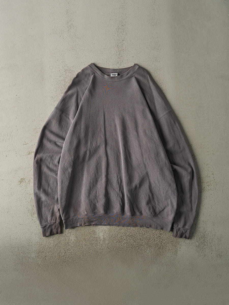 Vintage 90s Charcoal Grey Black Crewneck (XXL)