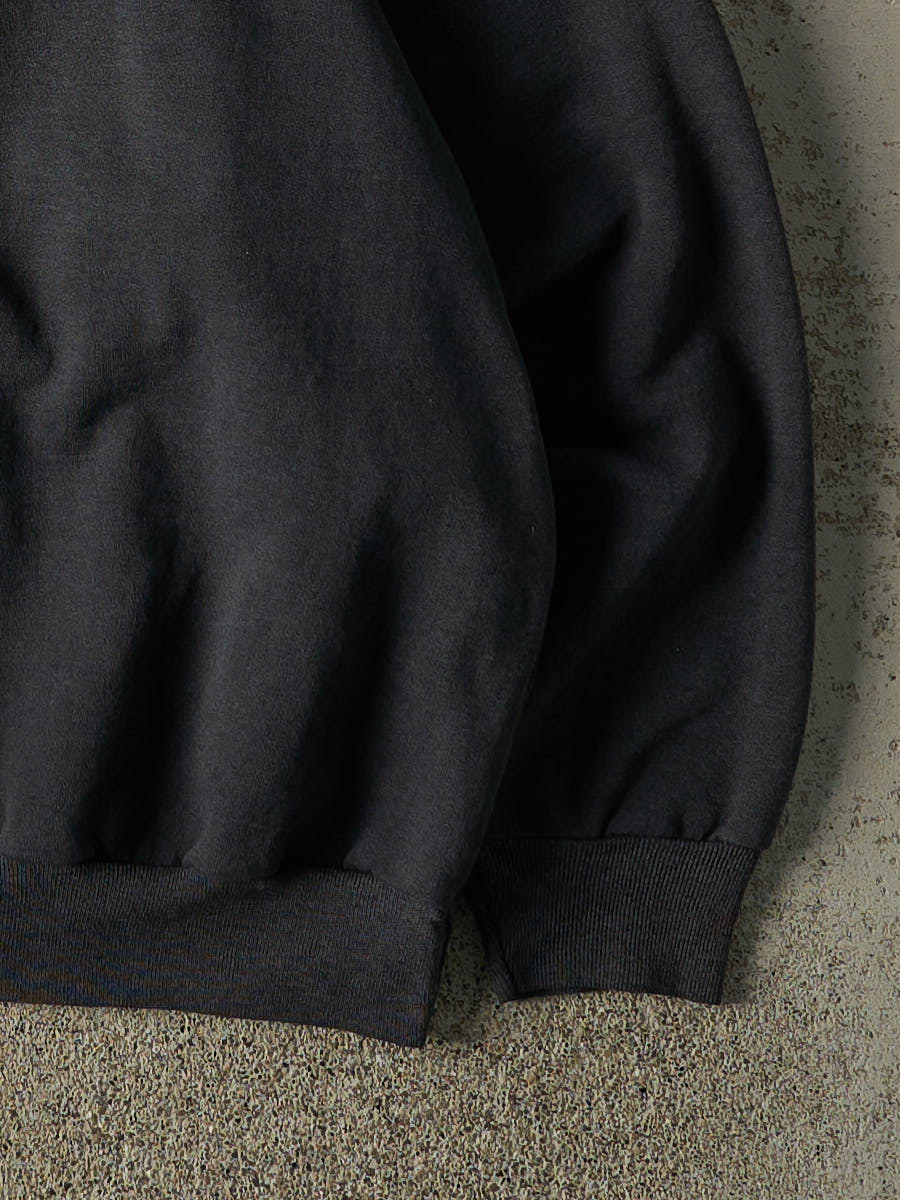 Vintage 90s Faded Black Grizzly Kodiak Embroidered Crewneck (L)