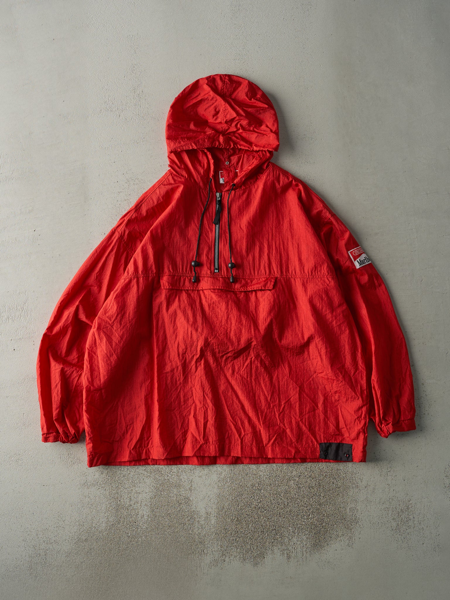 Vintage 90s Red Marlboro Windbreaker Jacket (XL)