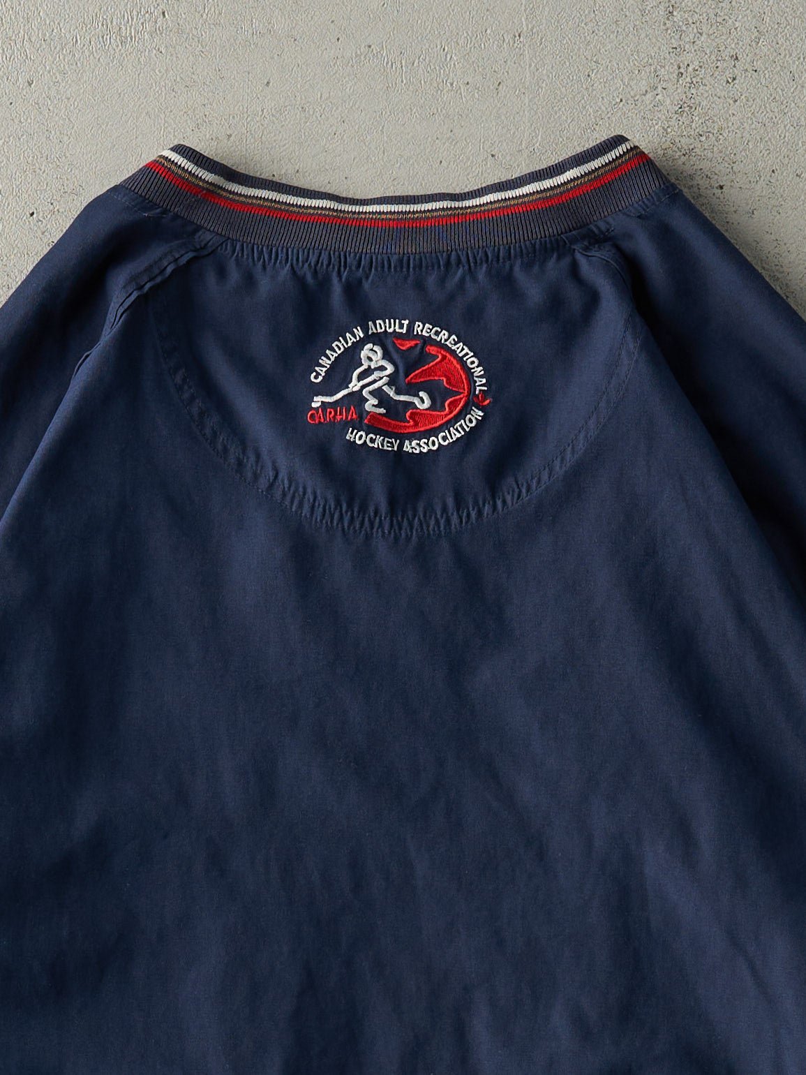 Vintage Y2K Navy Labatt Blue Lightweight Pullover Jacket (M)