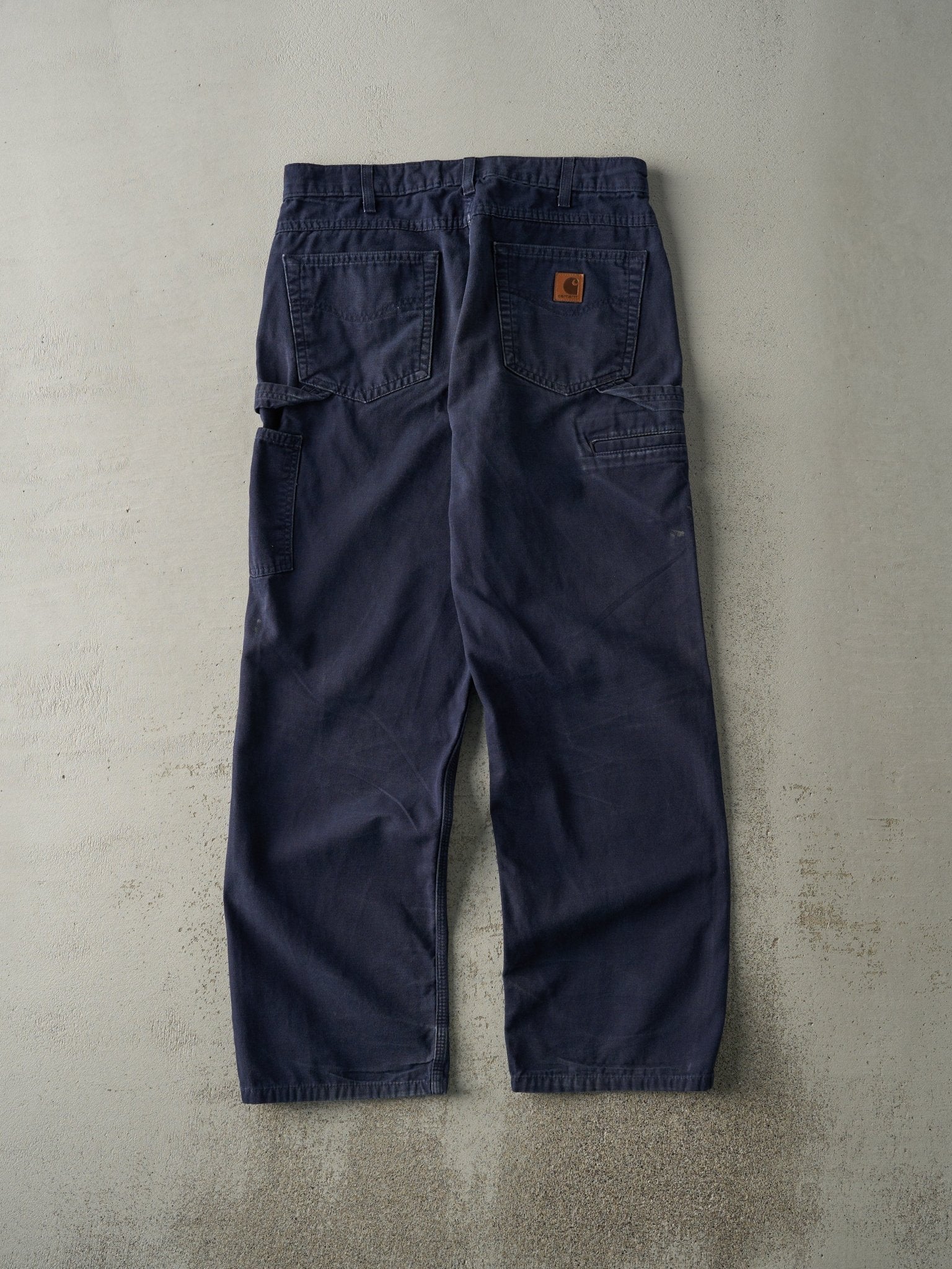 Vintage Y2K Navy Blue Loose Fit Carhartt Lightweight Carpenter Pants (32x31)