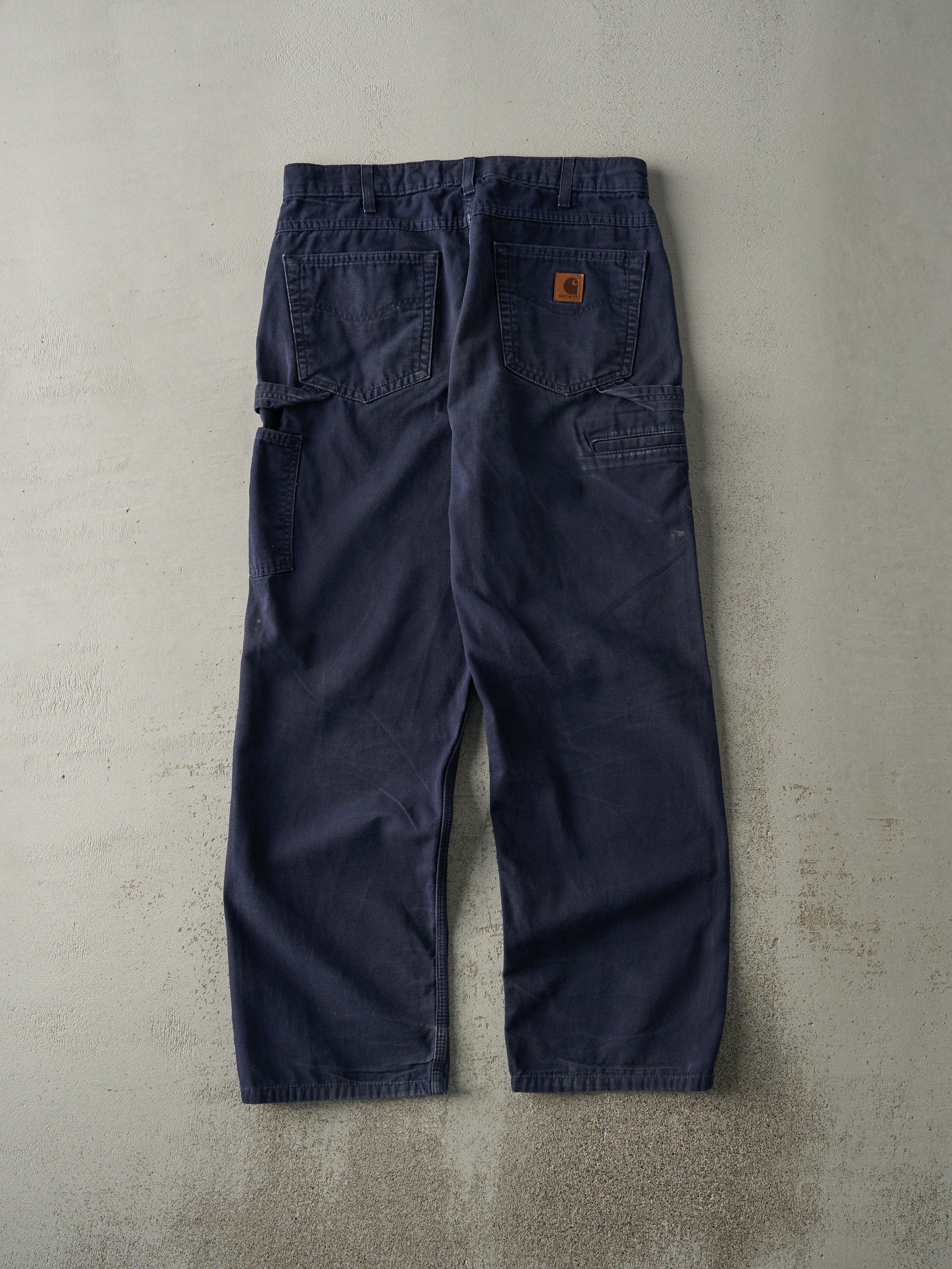 Vintage Y2K Navy Blue Loose Fit Carhartt Lightweight Carpenter Pants (32x31)