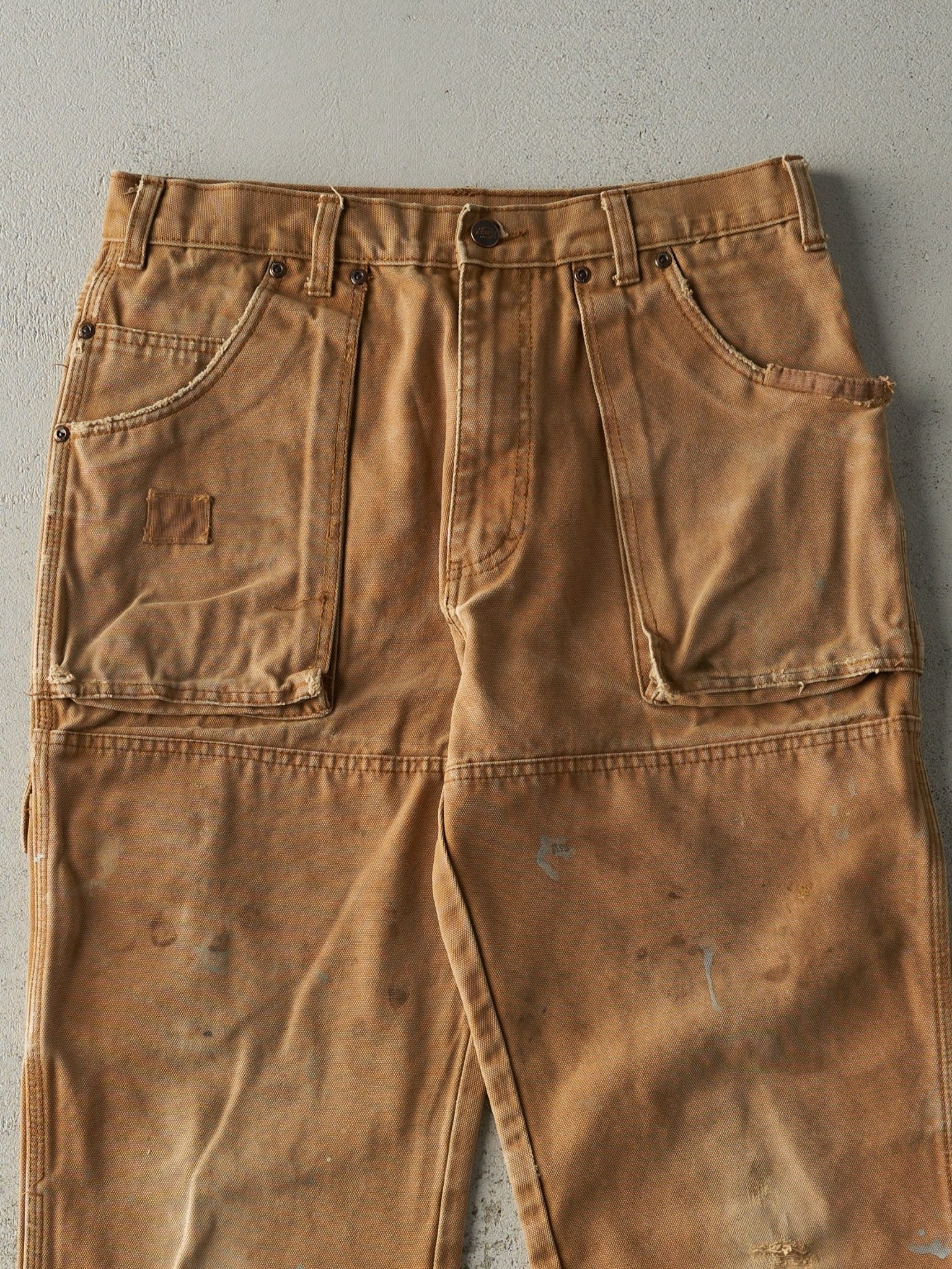 Vintage Y2K Camel Dickies Double Knee L Pocket Carpenter Pants (31x30.5)