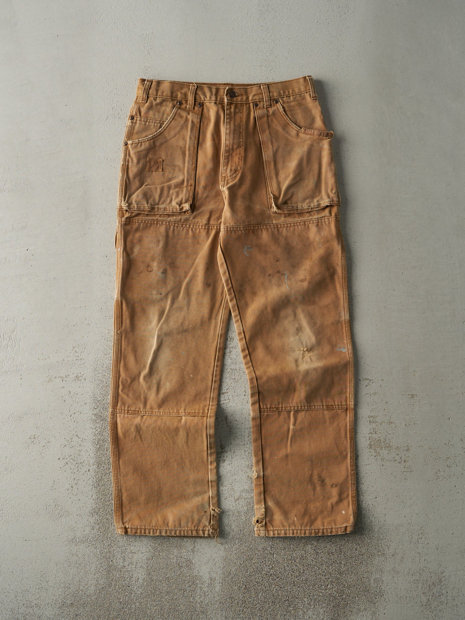 Vintage Y2K Camel Dickies Double Knee L Pocket Carpenter Pants (31x30.5)