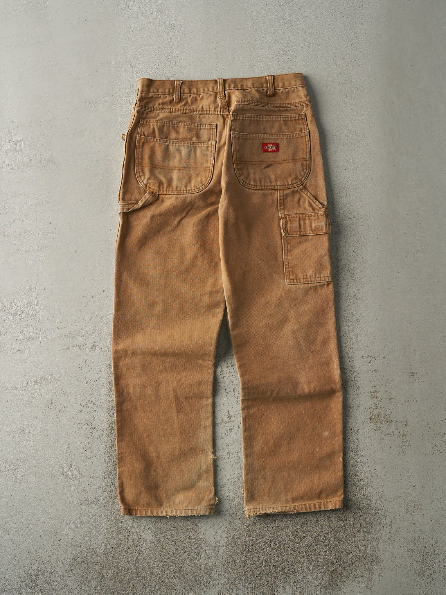 Vintage Y2K Camel Dickies Double Knee L Pocket Carpenter Pants (31x30.5)